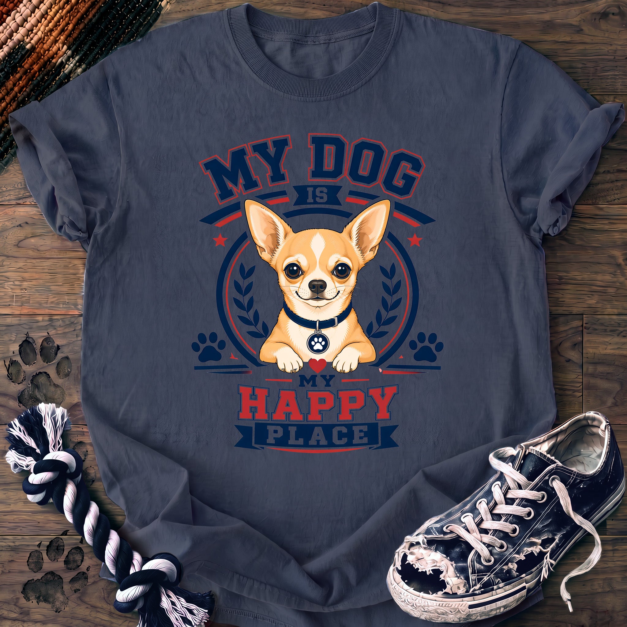 PAWSSION CLUB t-shirt in BlueJean color - SKU PC-0320