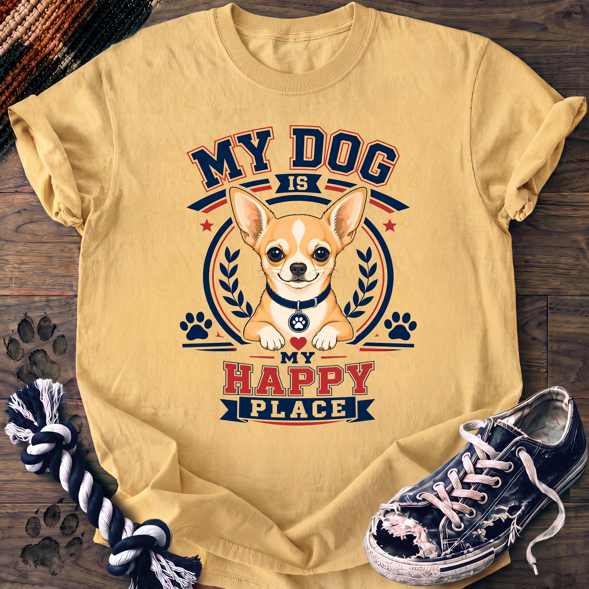 PAWSSION CLUB t-shirt in Butter color - SKU PC-0320