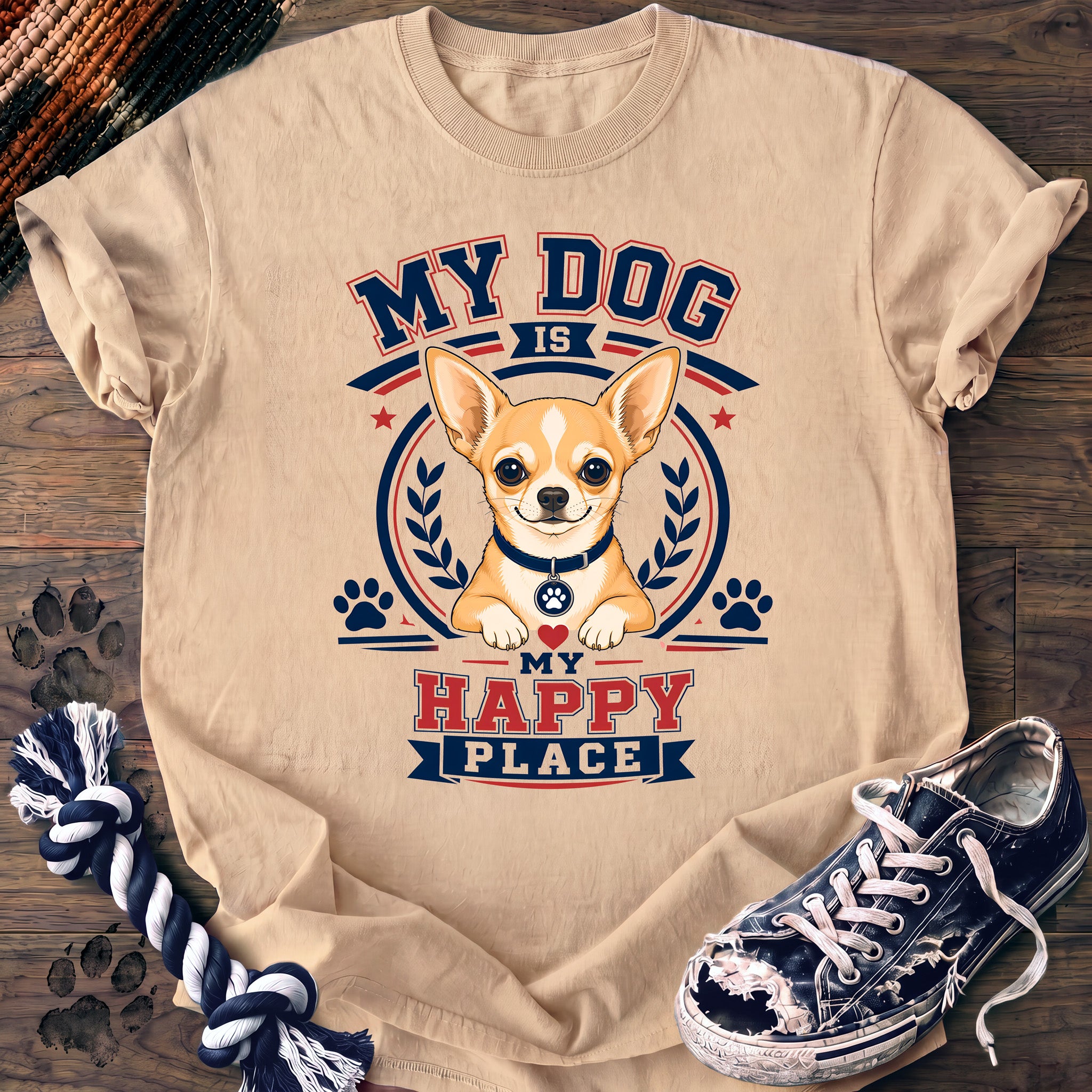 PAWSSION CLUB t-shirt in Ivory color - SKU PC-0320