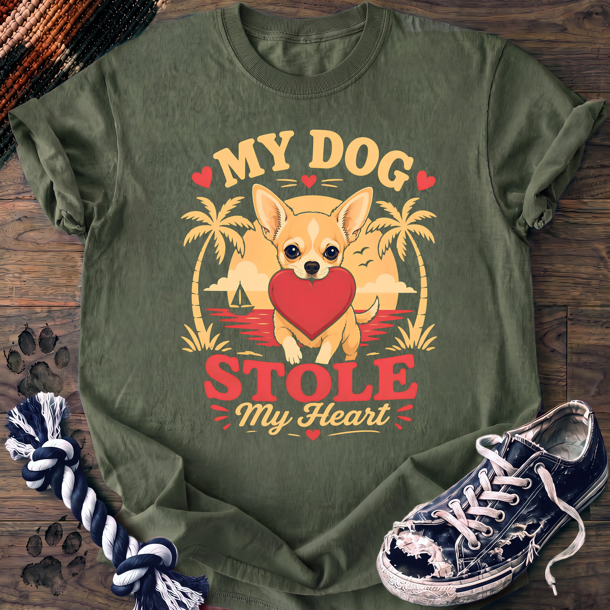 PAWSSION CLUB t-shirt in LightGreen color - SKU PC-0321