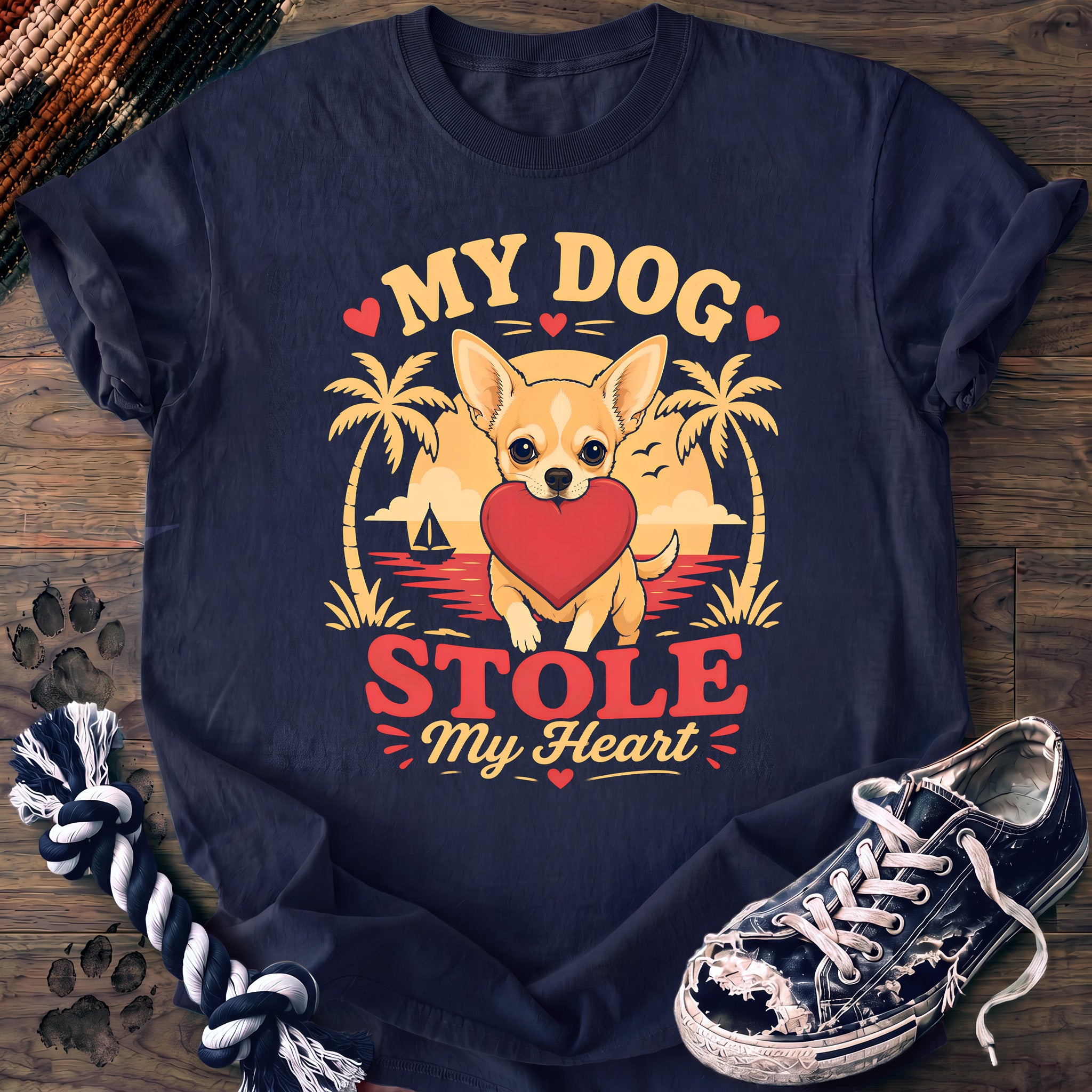 PAWSSION CLUB t-shirt in Navy color - SKU PC-0321