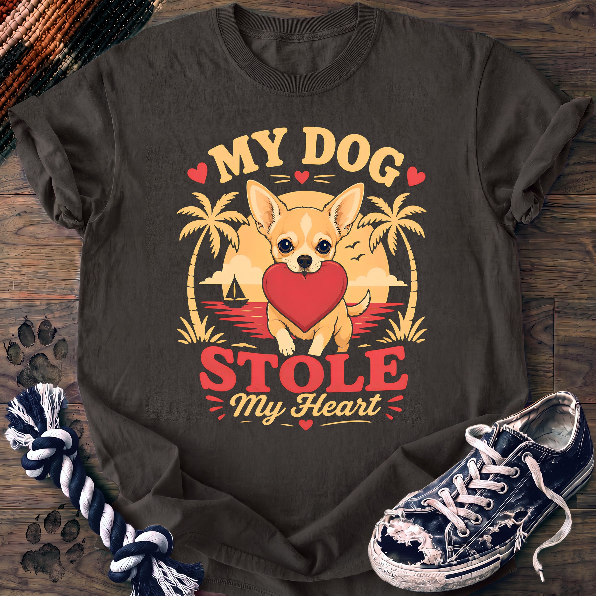 PAWSSION CLUB t-shirt in Pepper color - SKU PC-0321