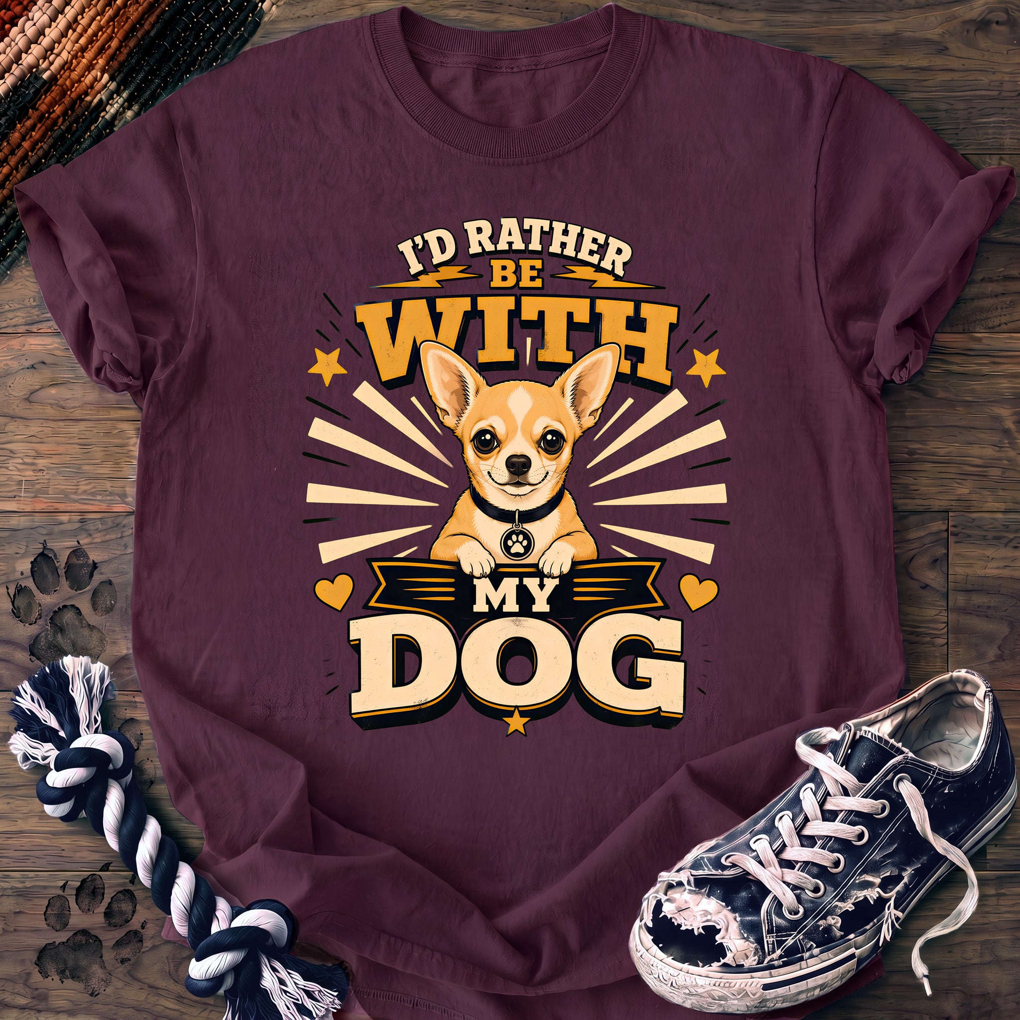 PAWSSION CLUB t-shirt in Berry color - SKU PC-0322