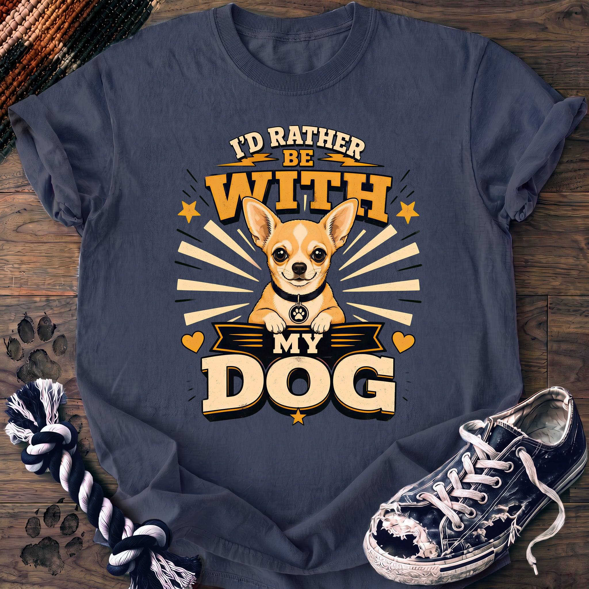 PAWSSION CLUB t-shirt in BlueJean color - SKU PC-0322