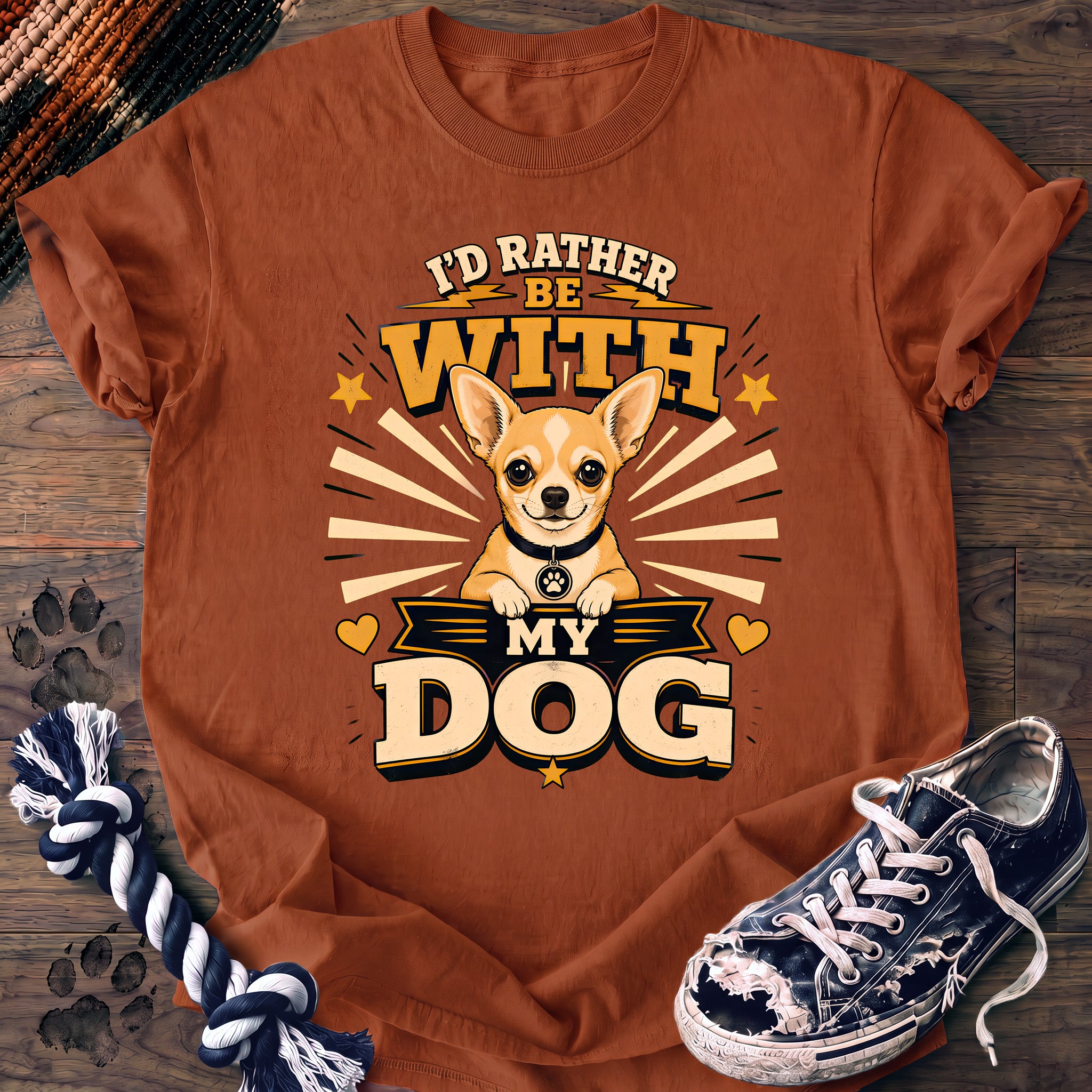 PAWSSION CLUB t-shirt in Yam color - SKU PC-0322