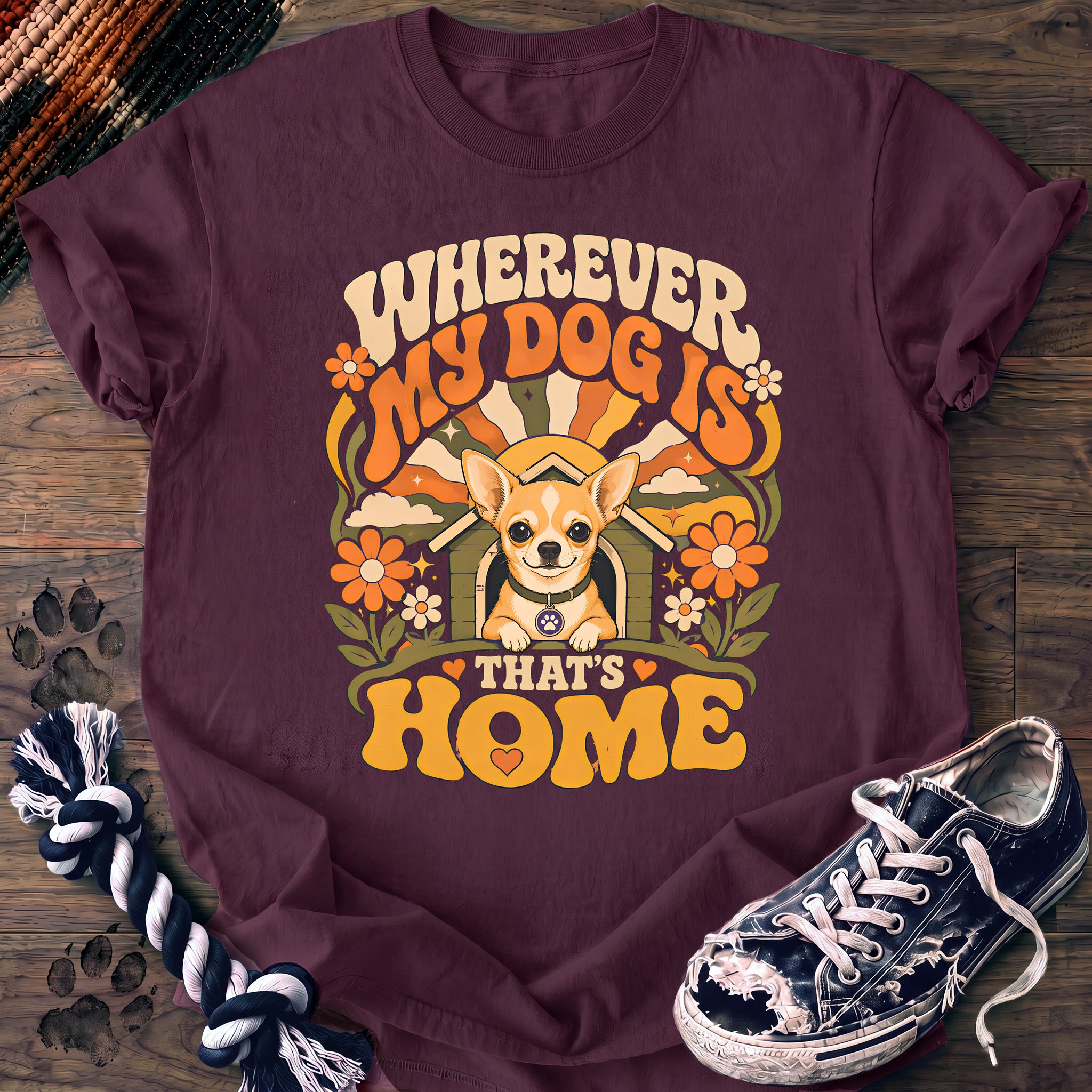 PAWSSION CLUB t-shirt in Berry color - SKU PC-0324