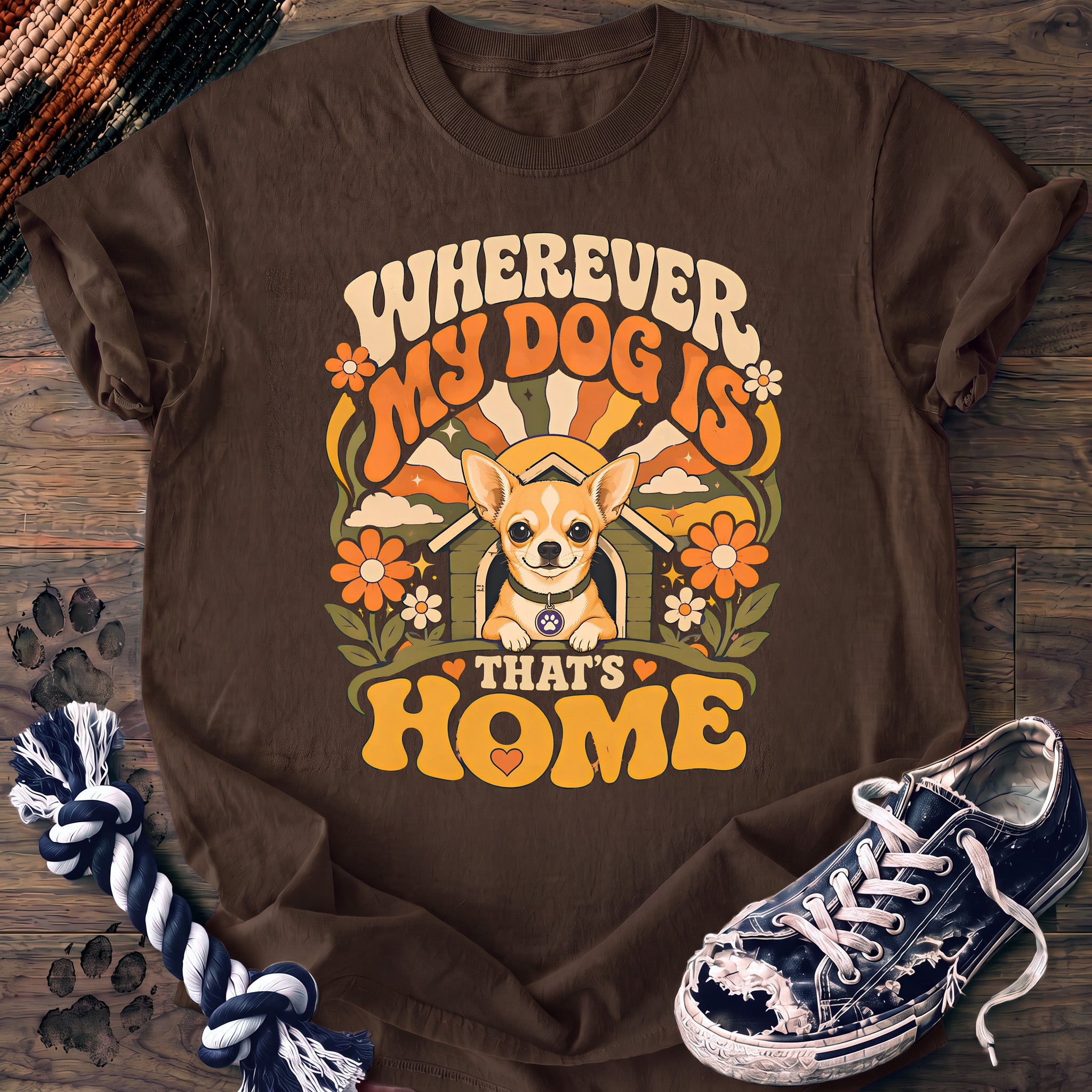 PAWSSION CLUB t-shirt in Espresso color - SKU PC-0324
