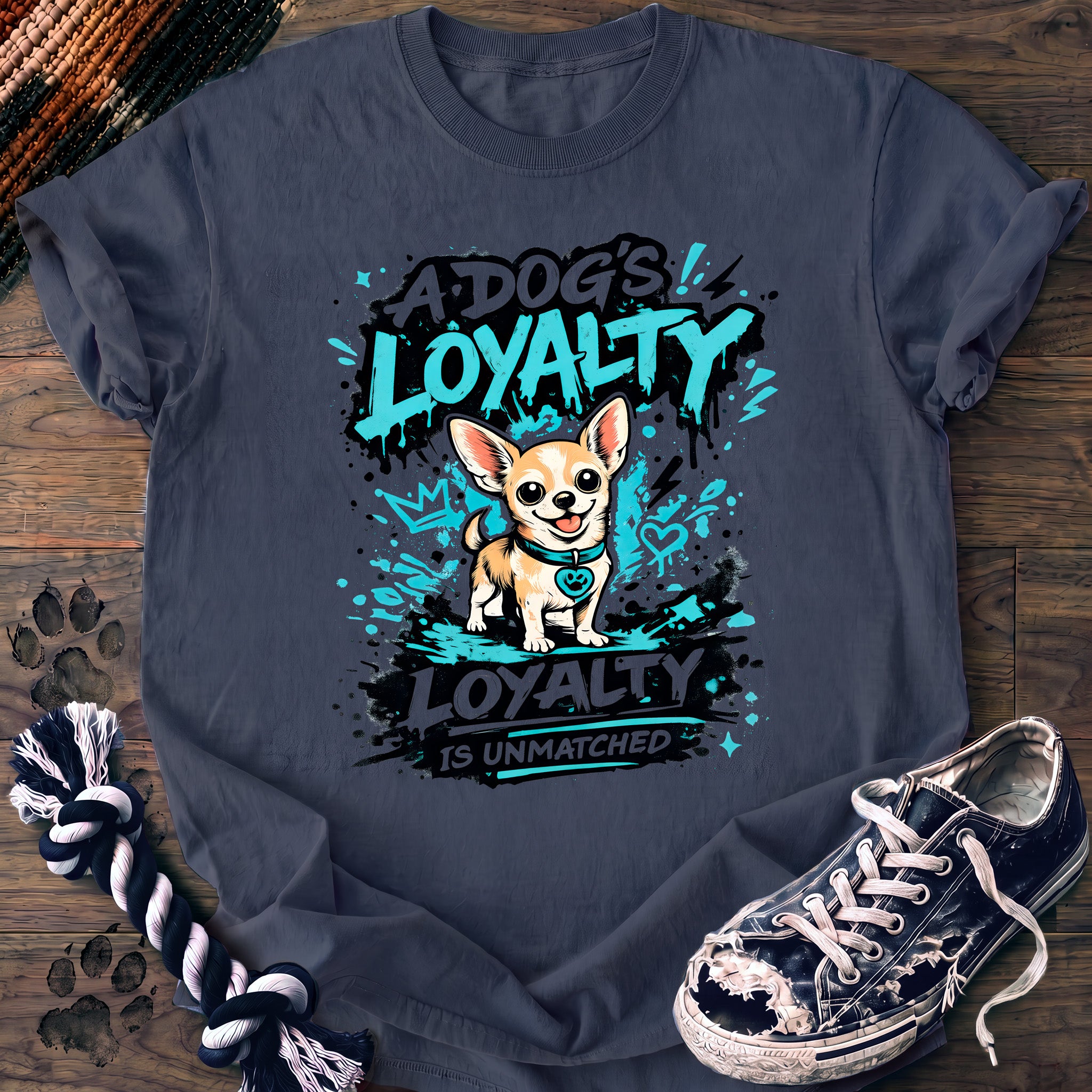 PAWSSION CLUB t-shirt in BlueJean color - SKU PC-0325