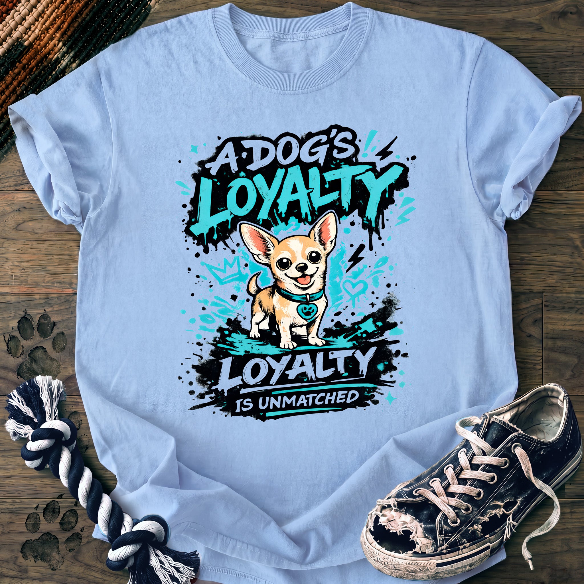 PAWSSION CLUB t-shirt in Chambray color - SKU PC-0325