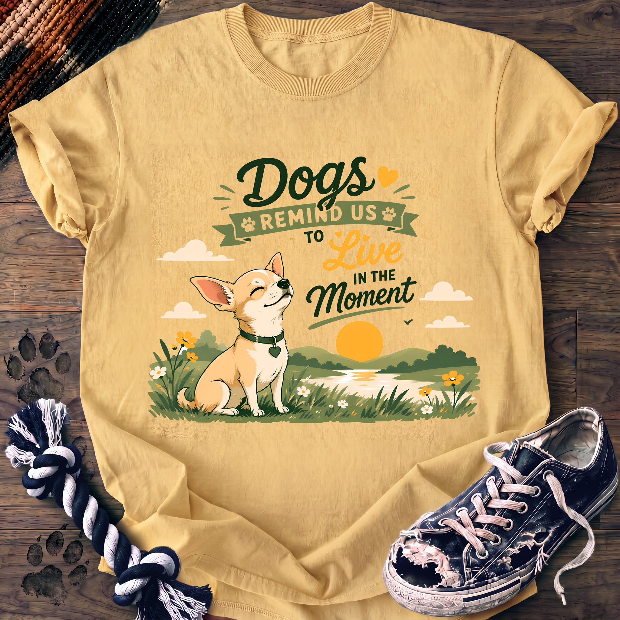 PAWSSION CLUB t-shirt in Butter color - SKU PC-0326