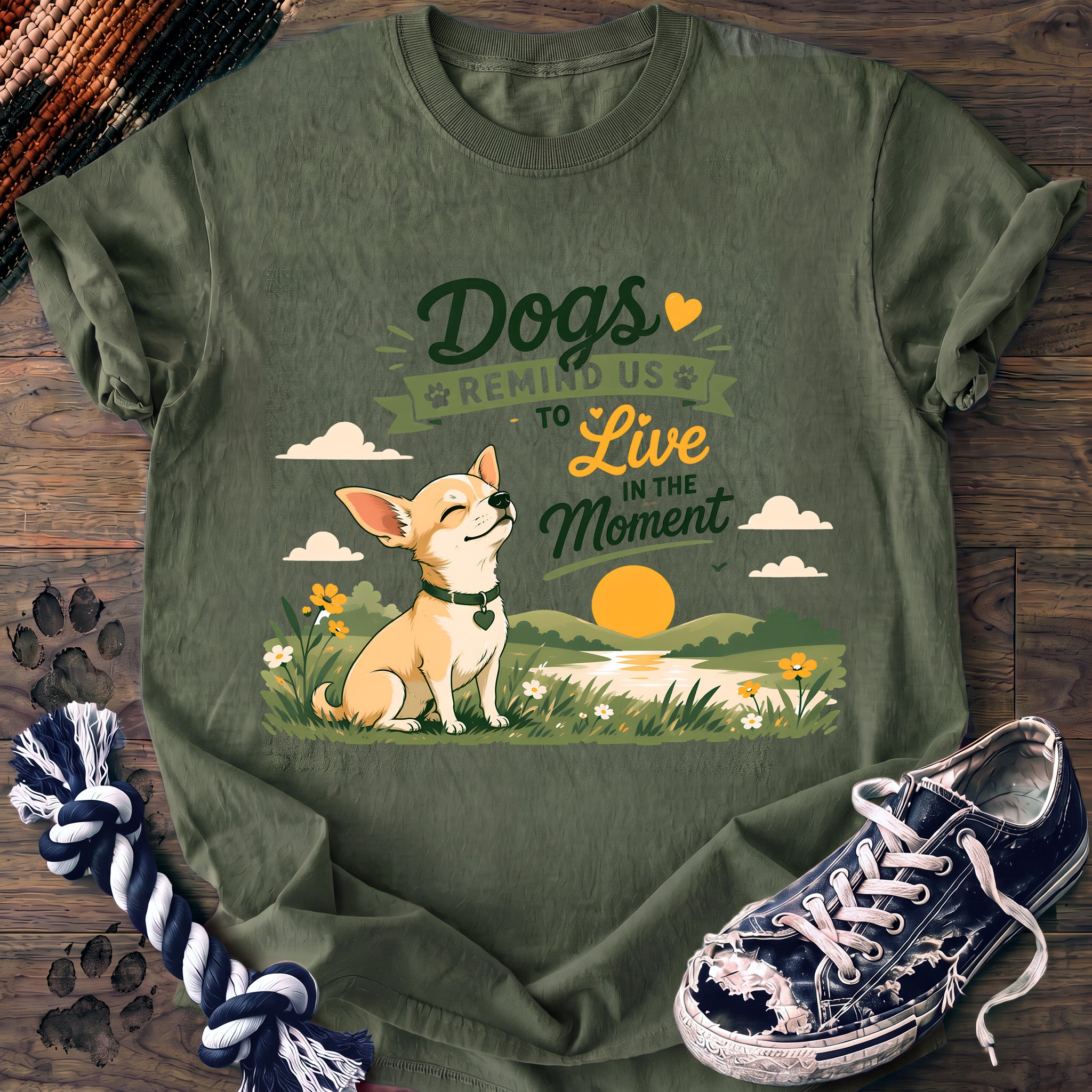PAWSSION CLUB t-shirt in LightGreen color - SKU PC-0326