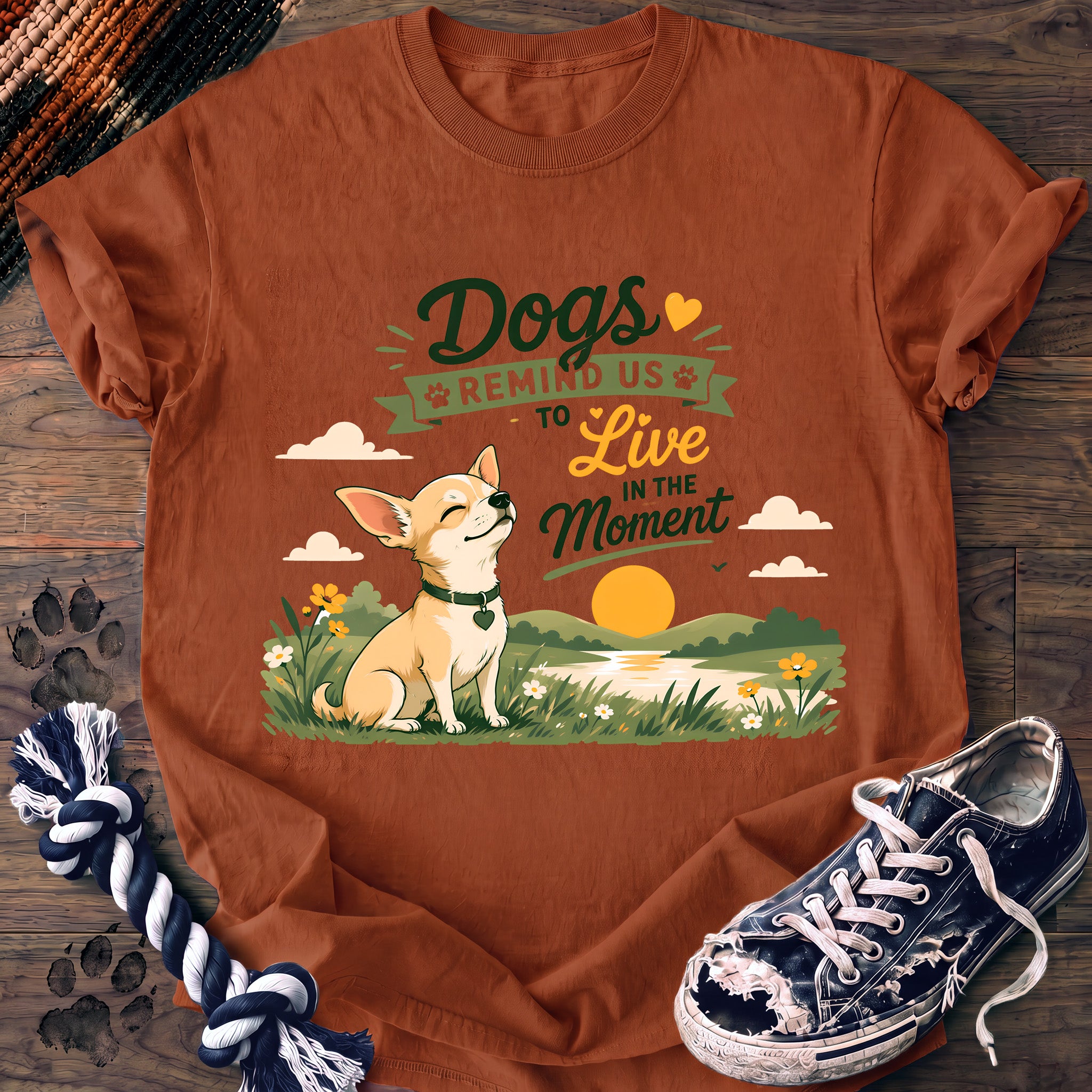PAWSSION CLUB t-shirt in Yam color - SKU PC-0326