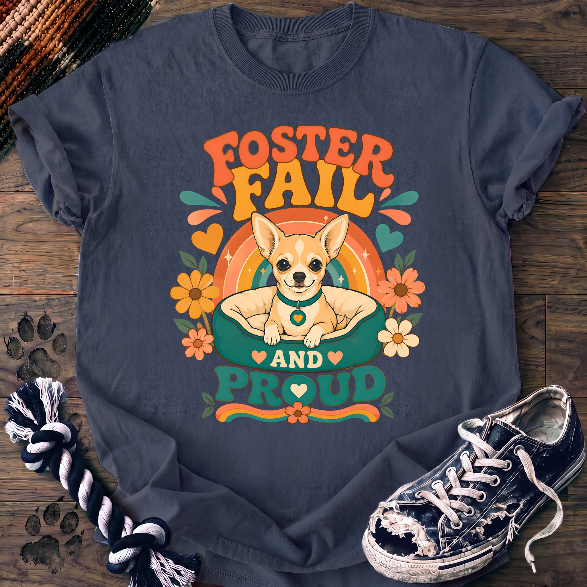 PAWSSION CLUB t-shirt in BlueJean color - SKU PC-0328