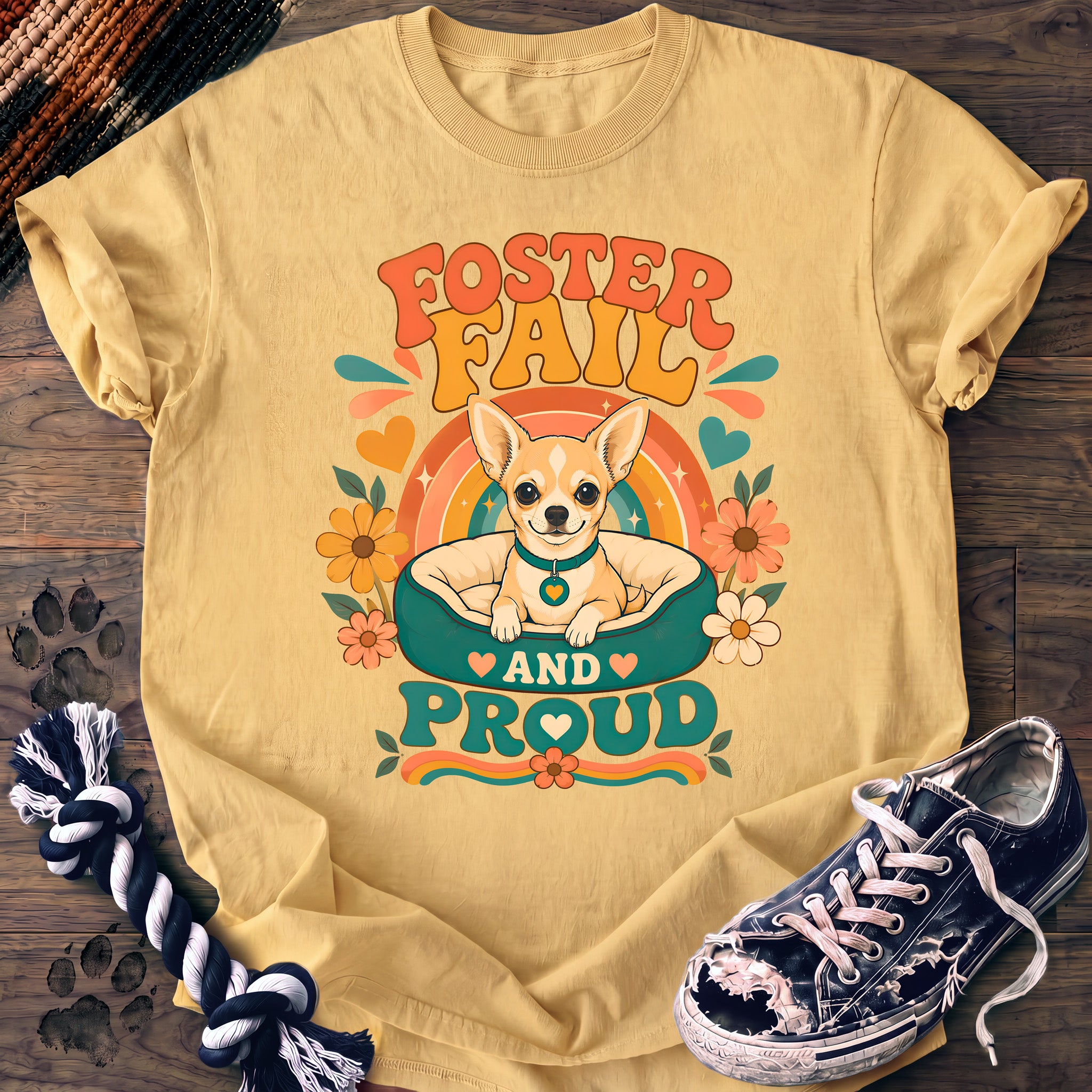 PAWSSION CLUB t-shirt in Butter color - SKU PC-0328