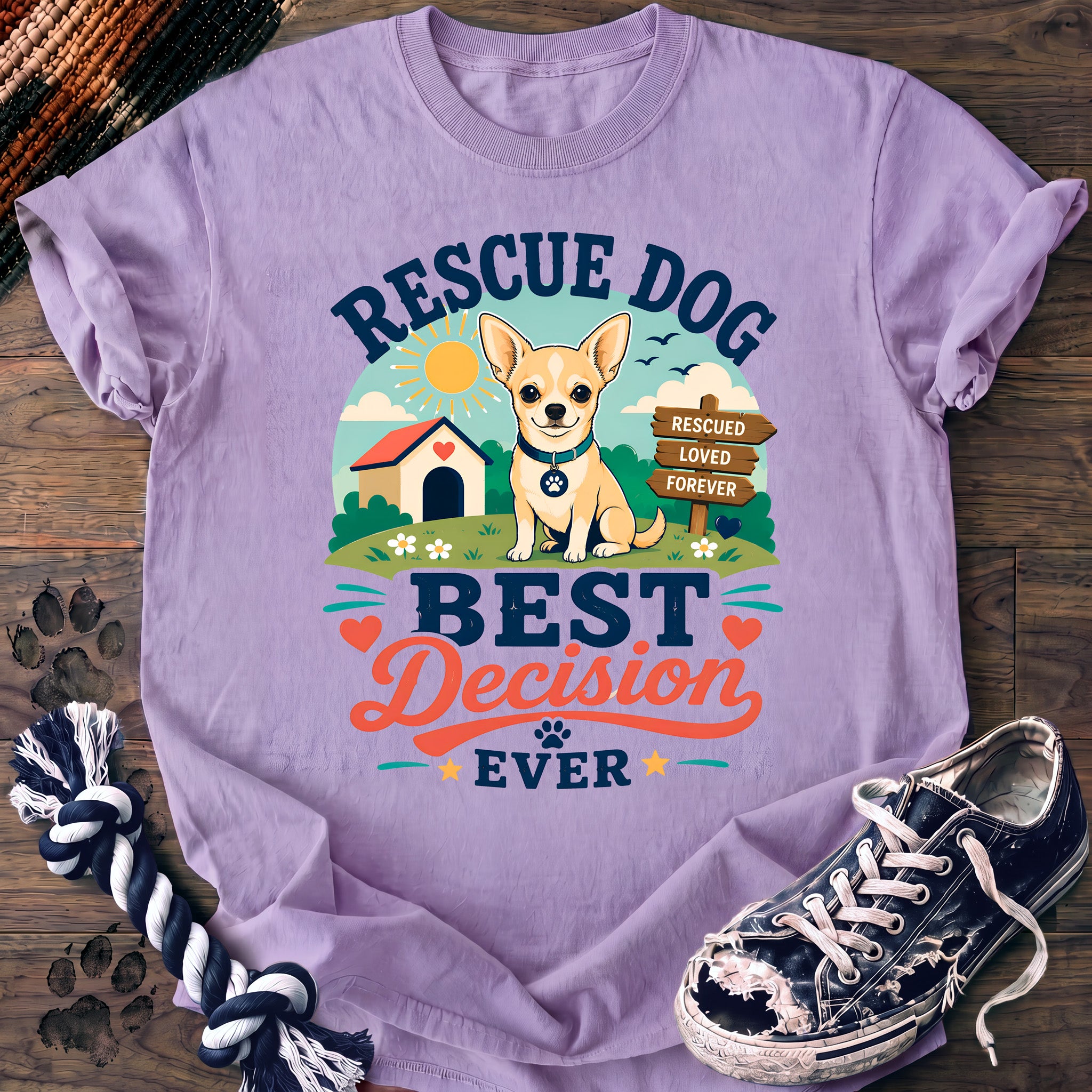 PAWSSION CLUB t-shirt in Orchid color - SKU PC-0329