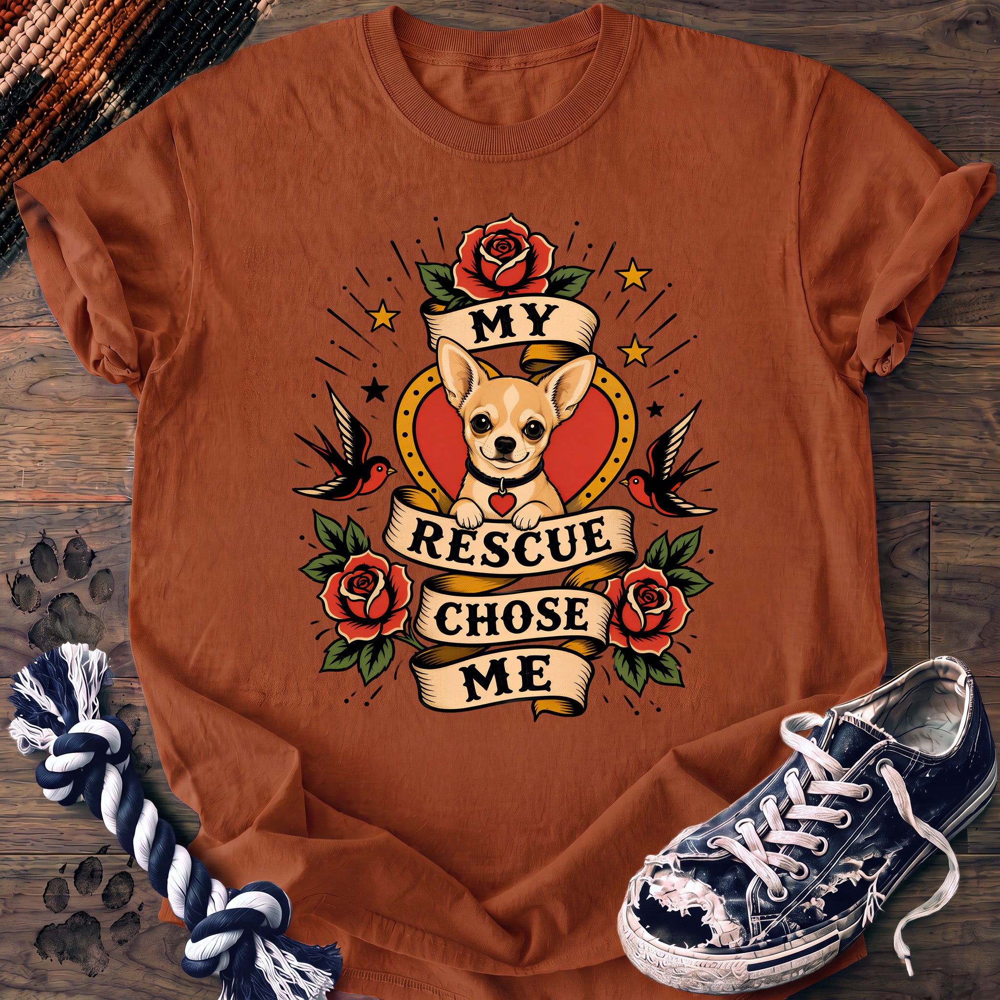 PAWSSION CLUB t-shirt in Yam color - SKU PC-0330