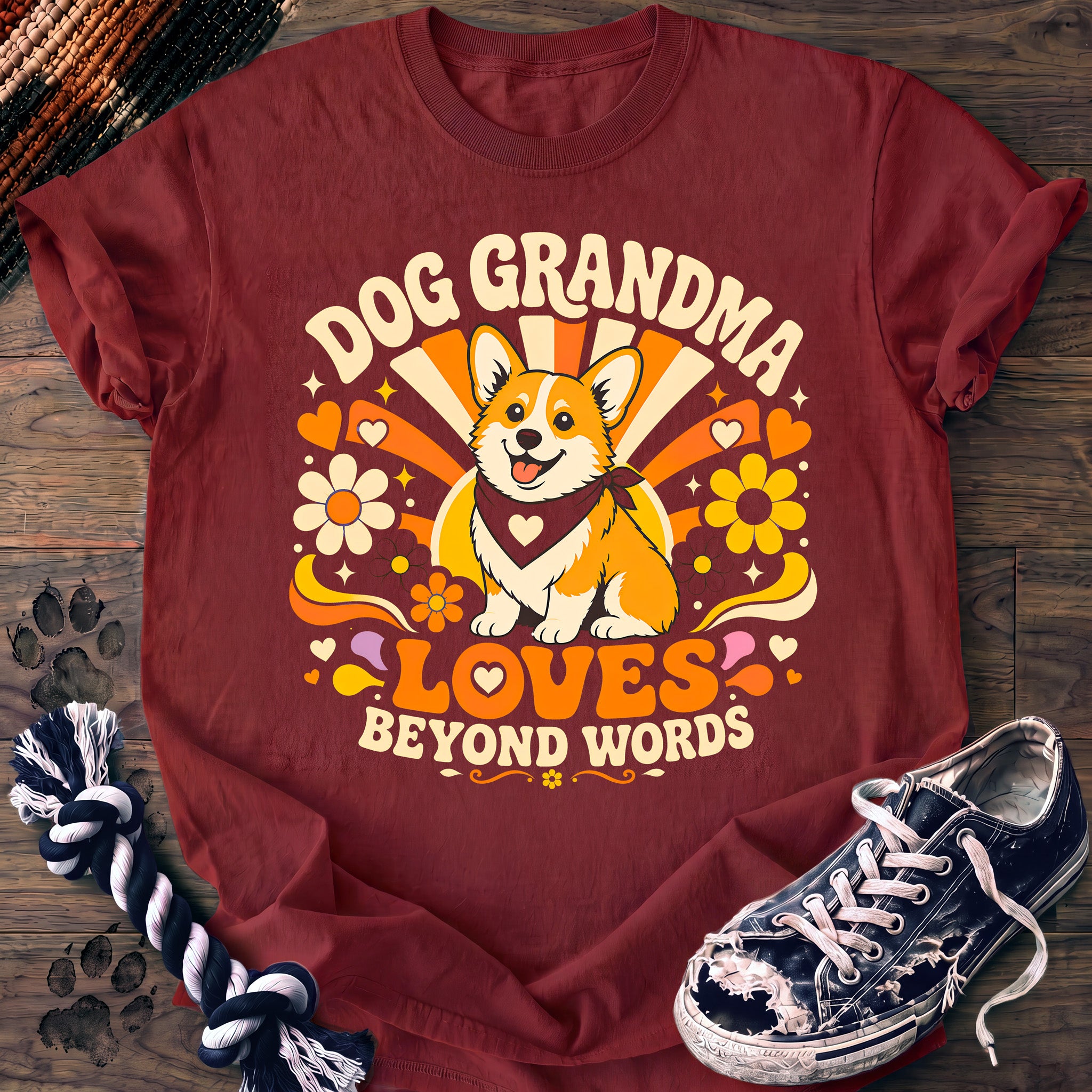 PAWSSION CLUB t-shirt in Chili color - SKU PC-0331