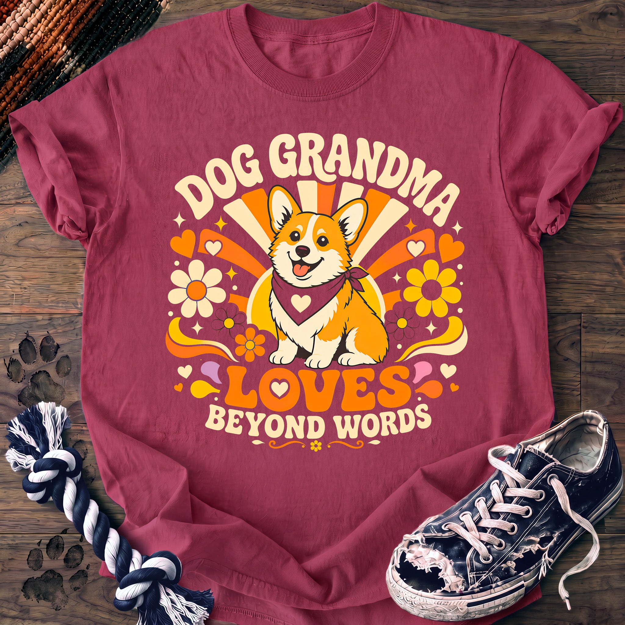 PAWSSION CLUB t-shirt in Crunchberry color - SKU PC-0331