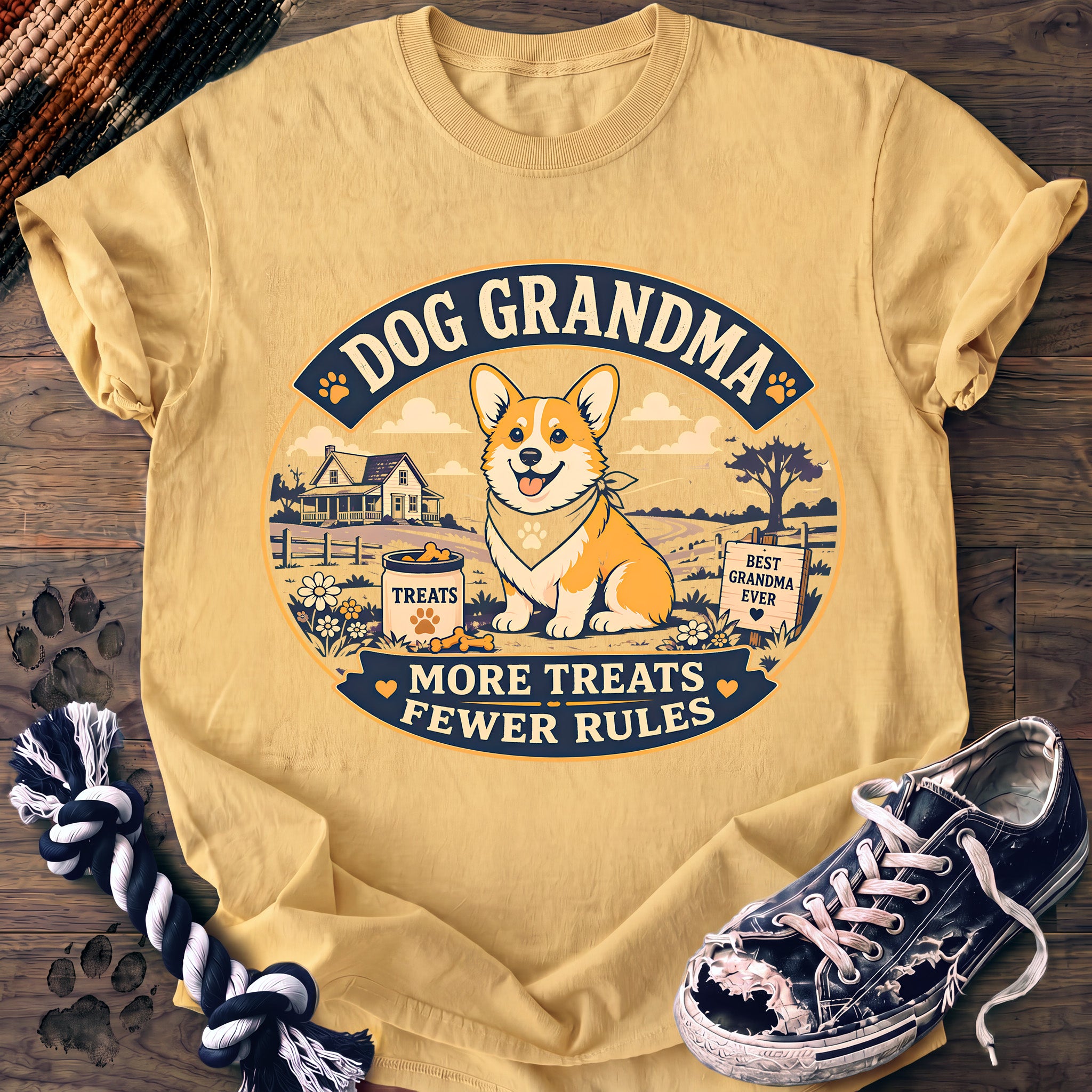 PAWSSION CLUB t-shirt in Butter color - SKU PC-0332