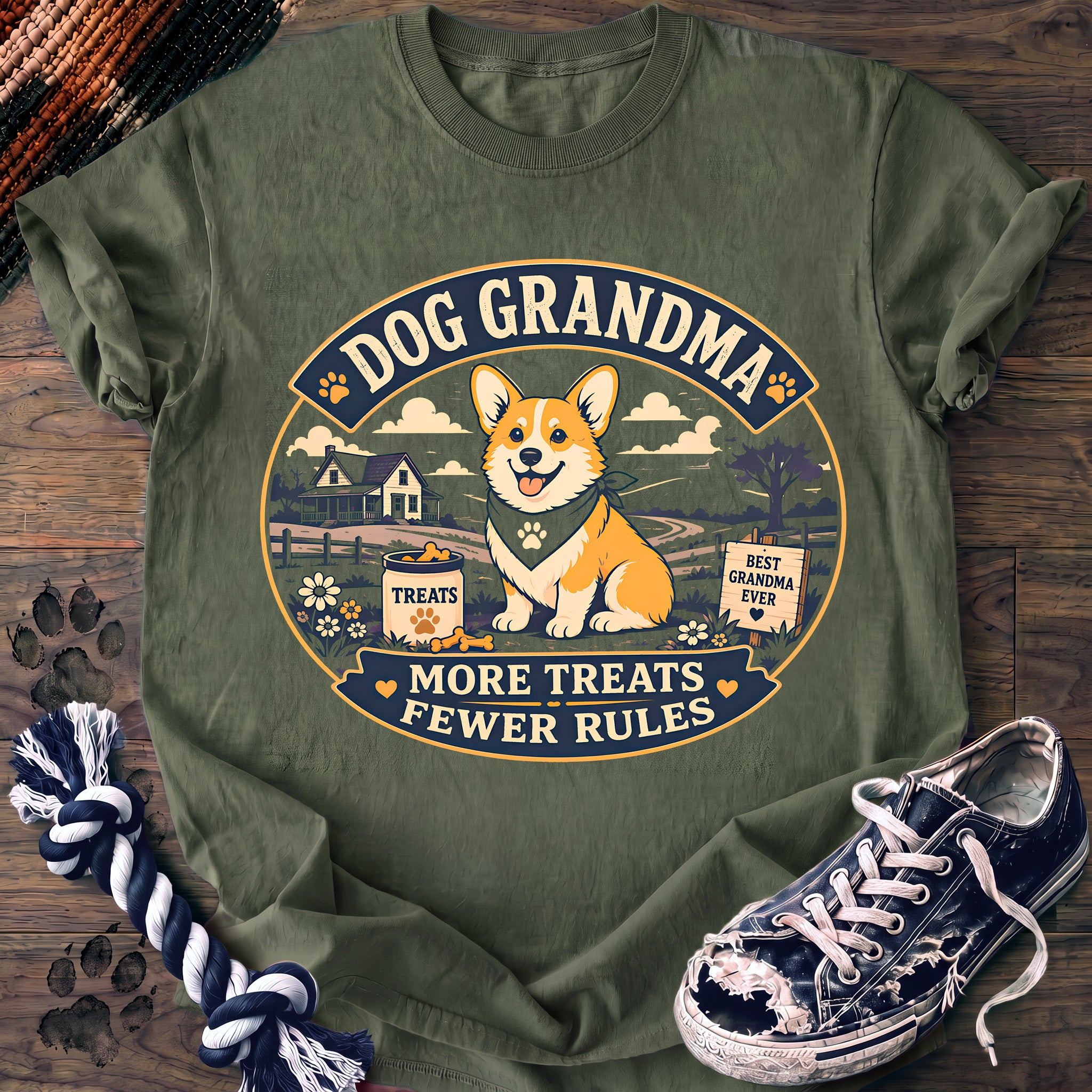 PAWSSION CLUB t-shirt in LightGreen color - SKU PC-0332