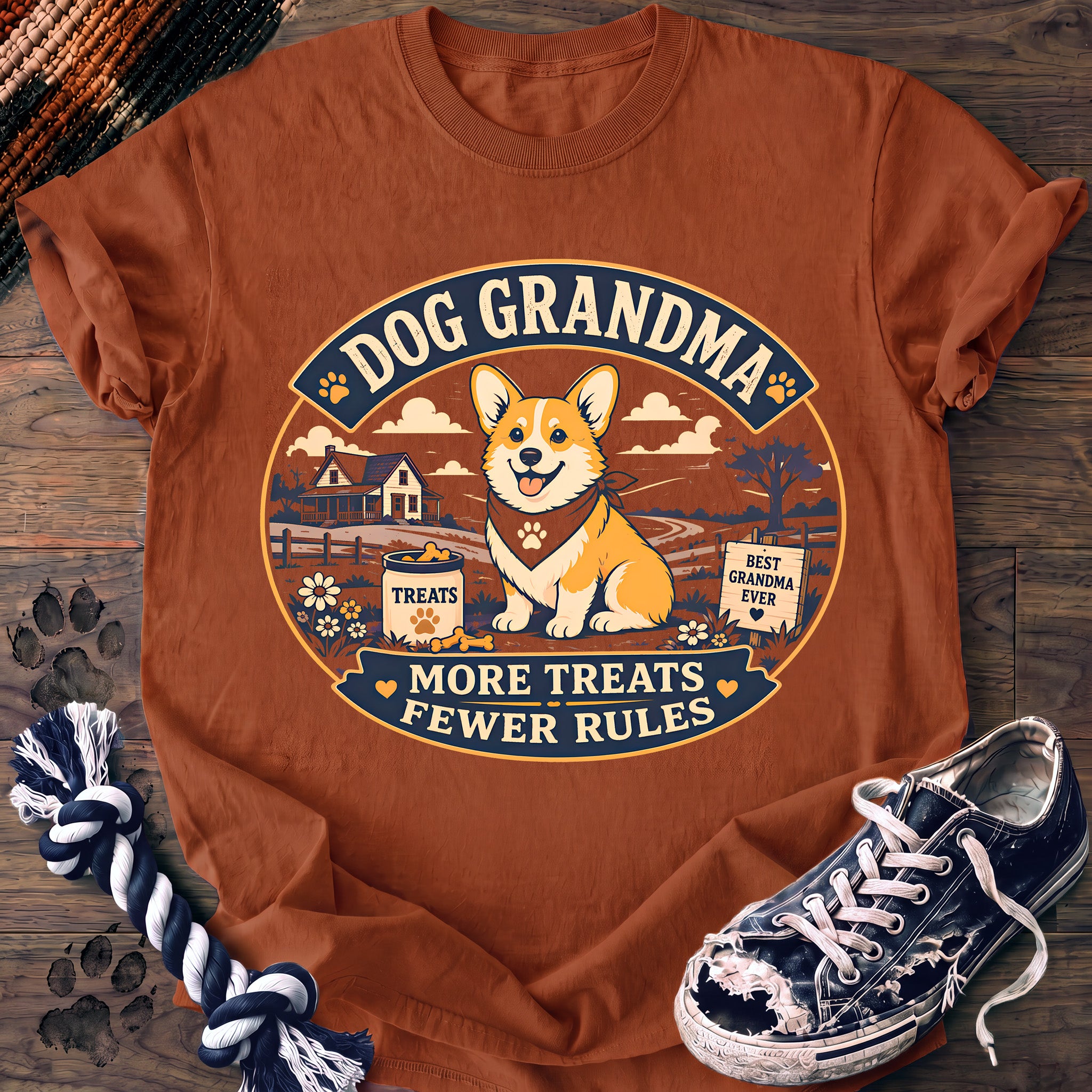 PAWSSION CLUB t-shirt in Yam color - SKU PC-0332