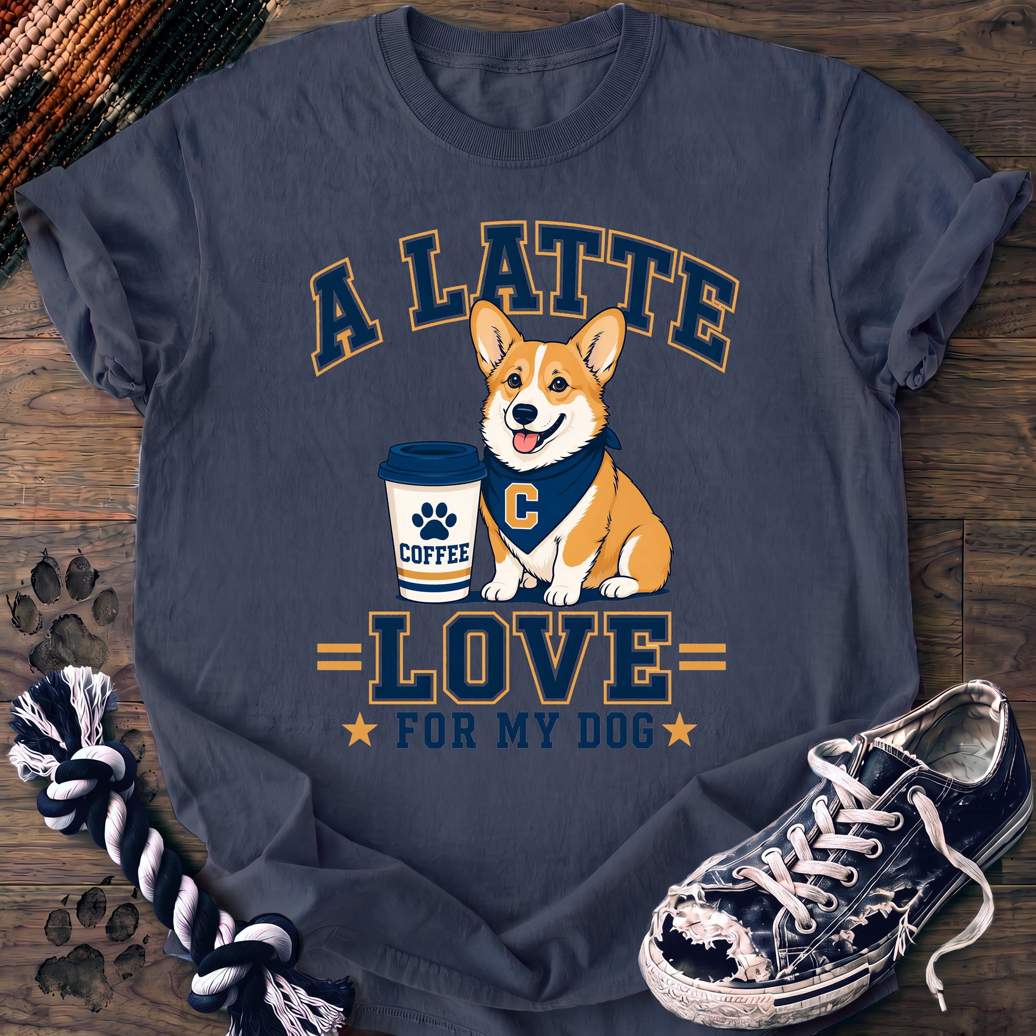 PAWSSION CLUB t-shirt in BlueJean color - SKU PC-0335