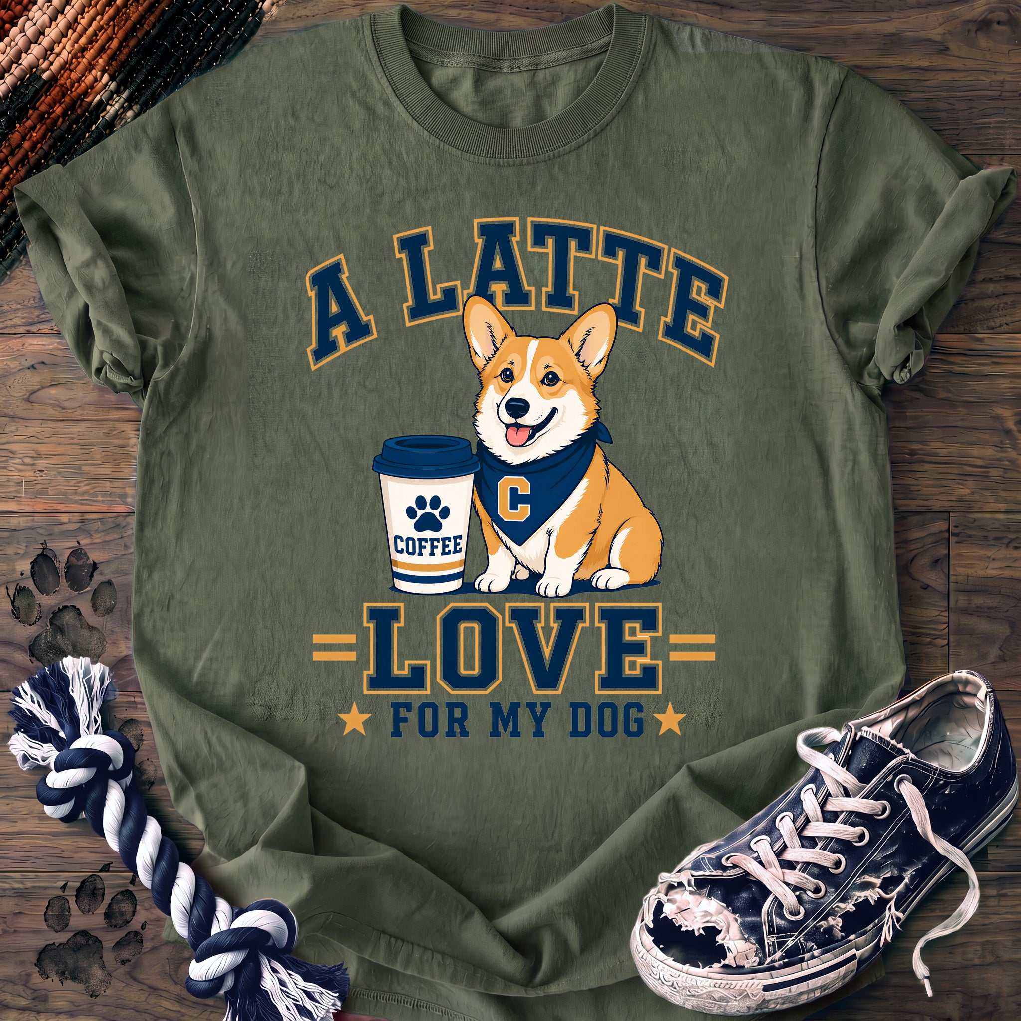 PAWSSION CLUB t-shirt in LightGreen color - SKU PC-0335