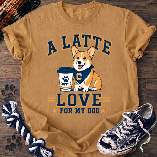 PAWSSION CLUB t-shirt in Mustard color - SKU PC-0335