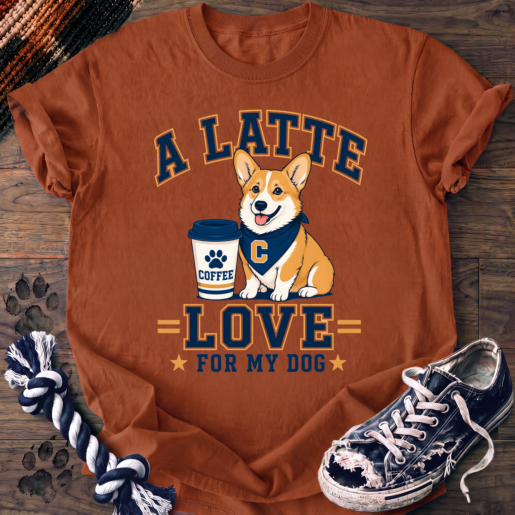 PAWSSION CLUB t-shirt in Yam color - SKU PC-0335