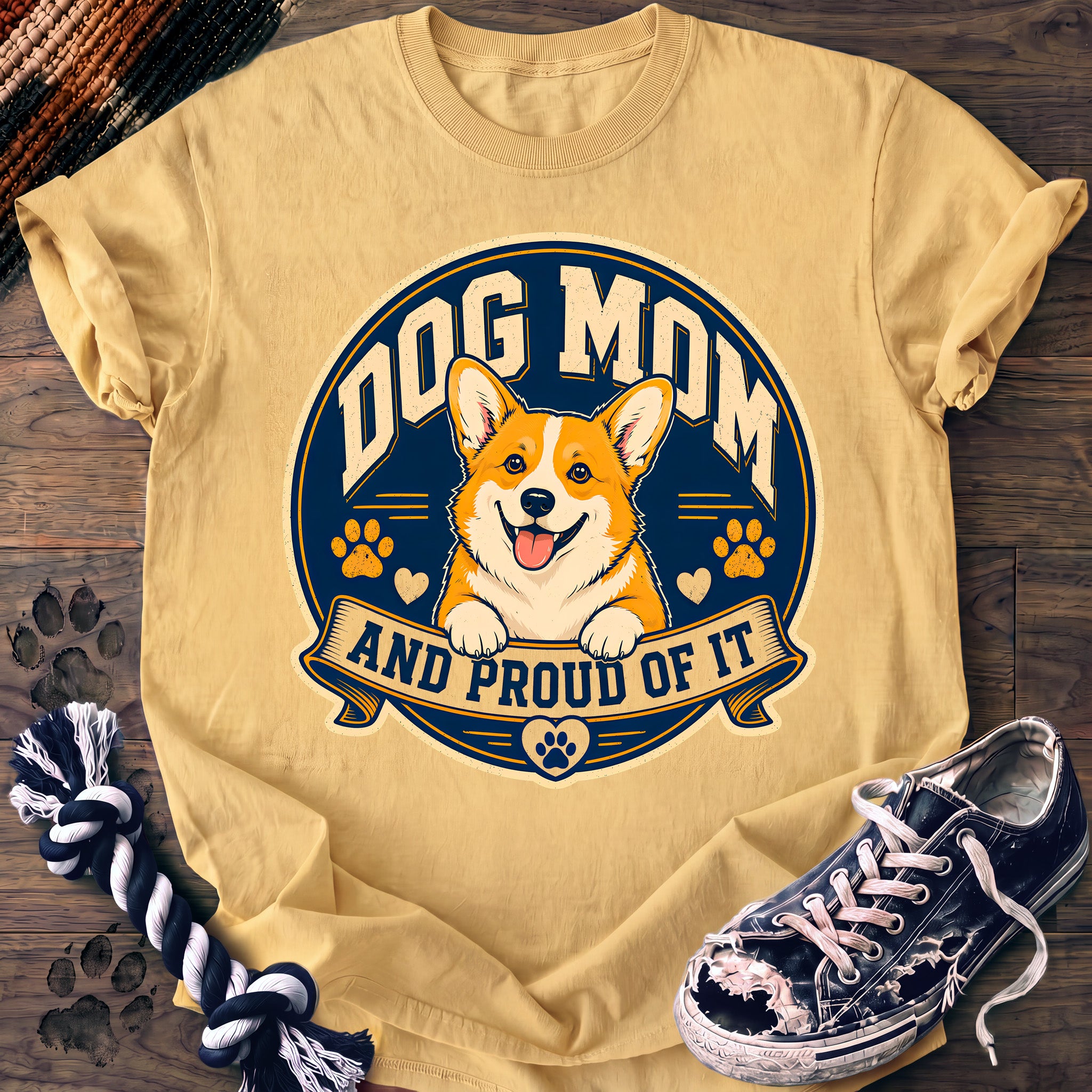 PAWSSION CLUB t-shirt in Butter color - SKU PC-0337