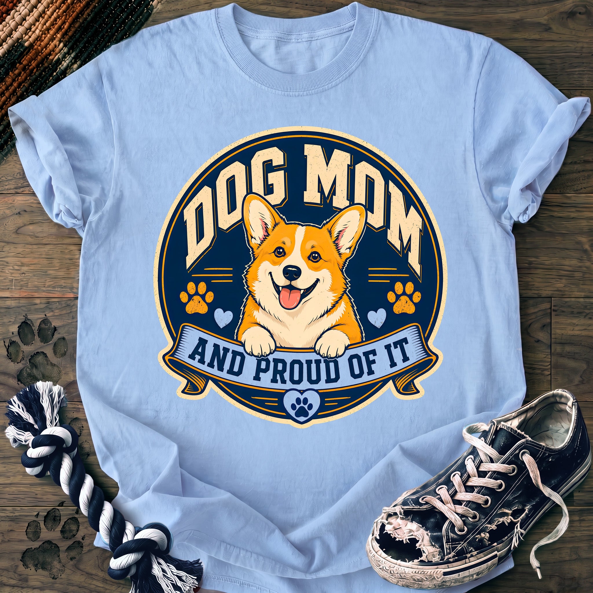 PAWSSION CLUB t-shirt in Chambray color - SKU PC-0337