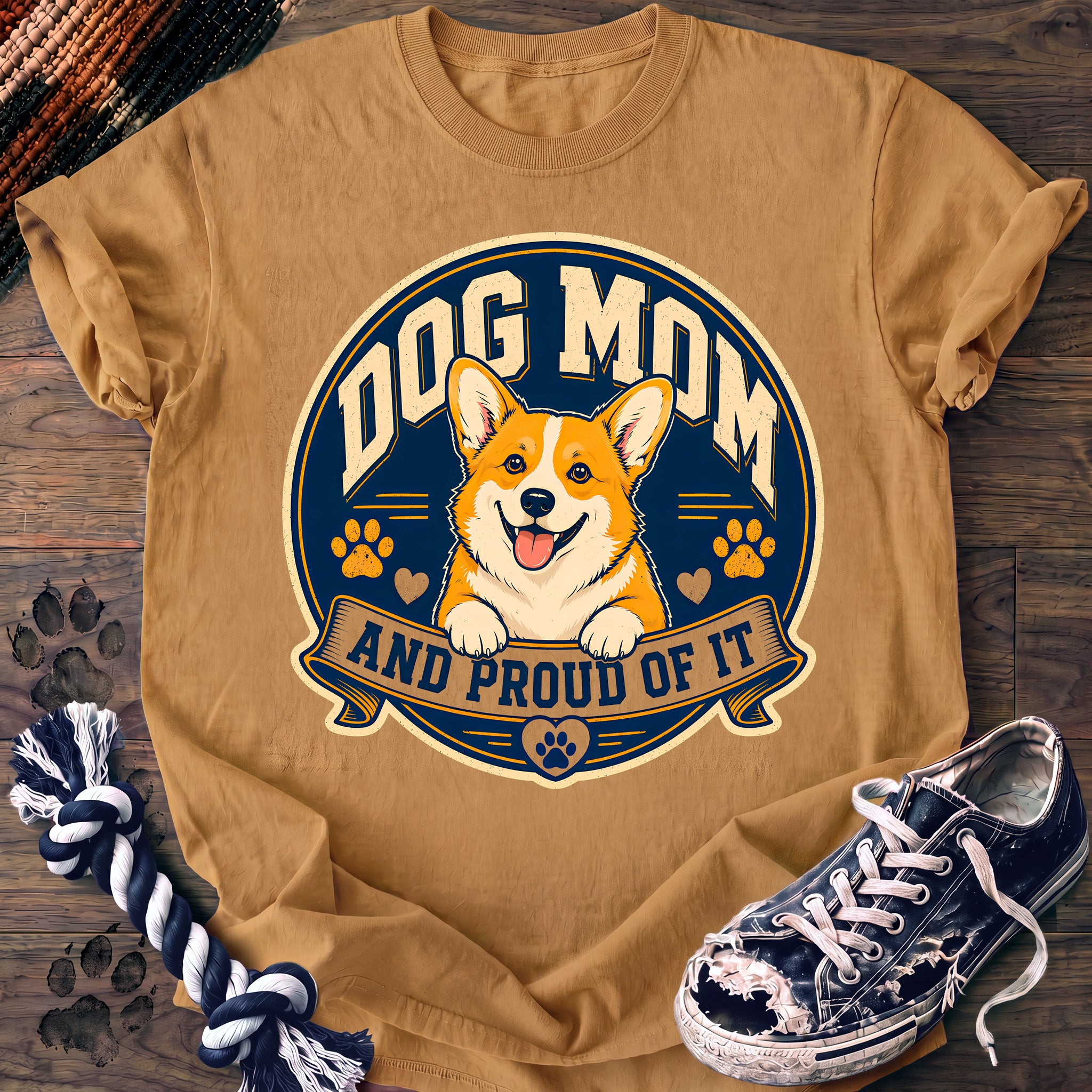 PAWSSION CLUB t-shirt in Mustard color - SKU PC-0337