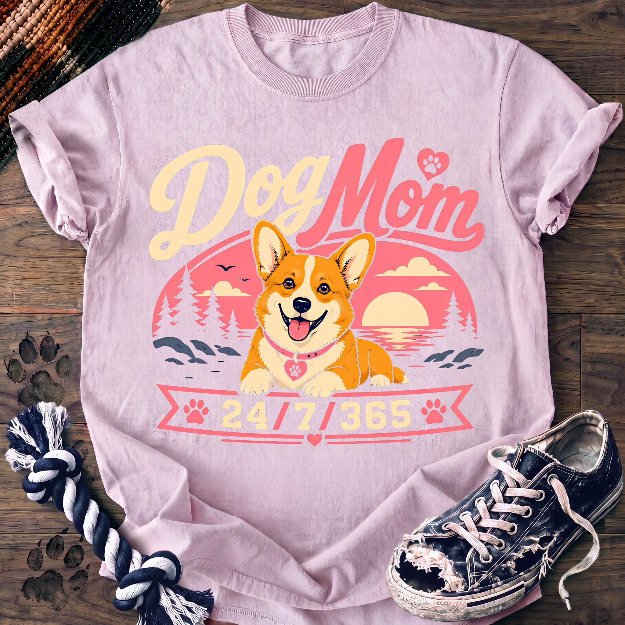PAWSSION CLUB t-shirt in Blossom color - SKU PC-0338