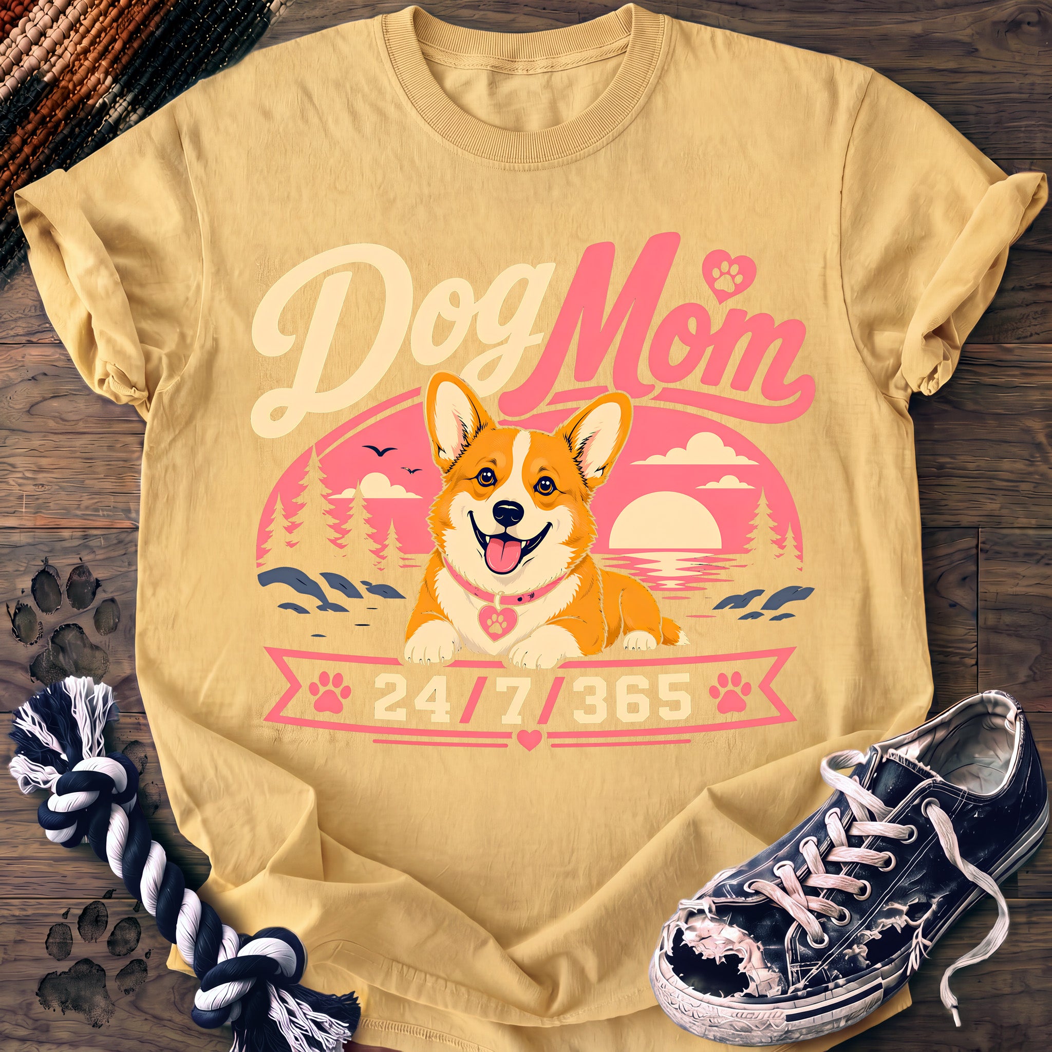 PAWSSION CLUB t-shirt in Butter color - SKU PC-0338
