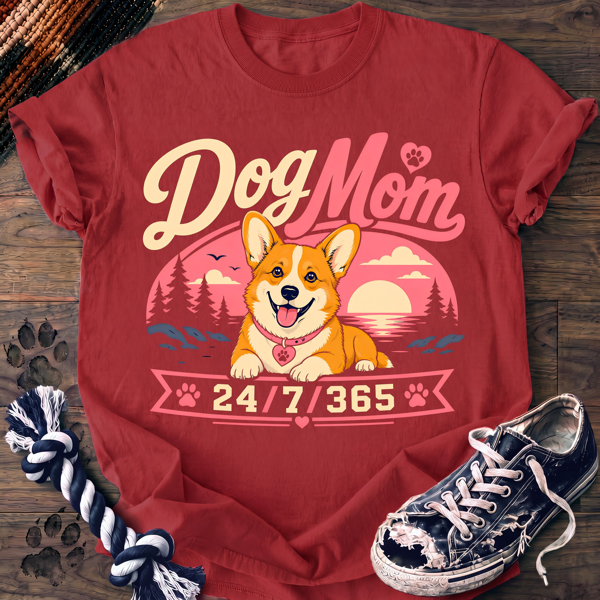 PAWSSION CLUB t-shirt in Watermelon color - SKU PC-0338
