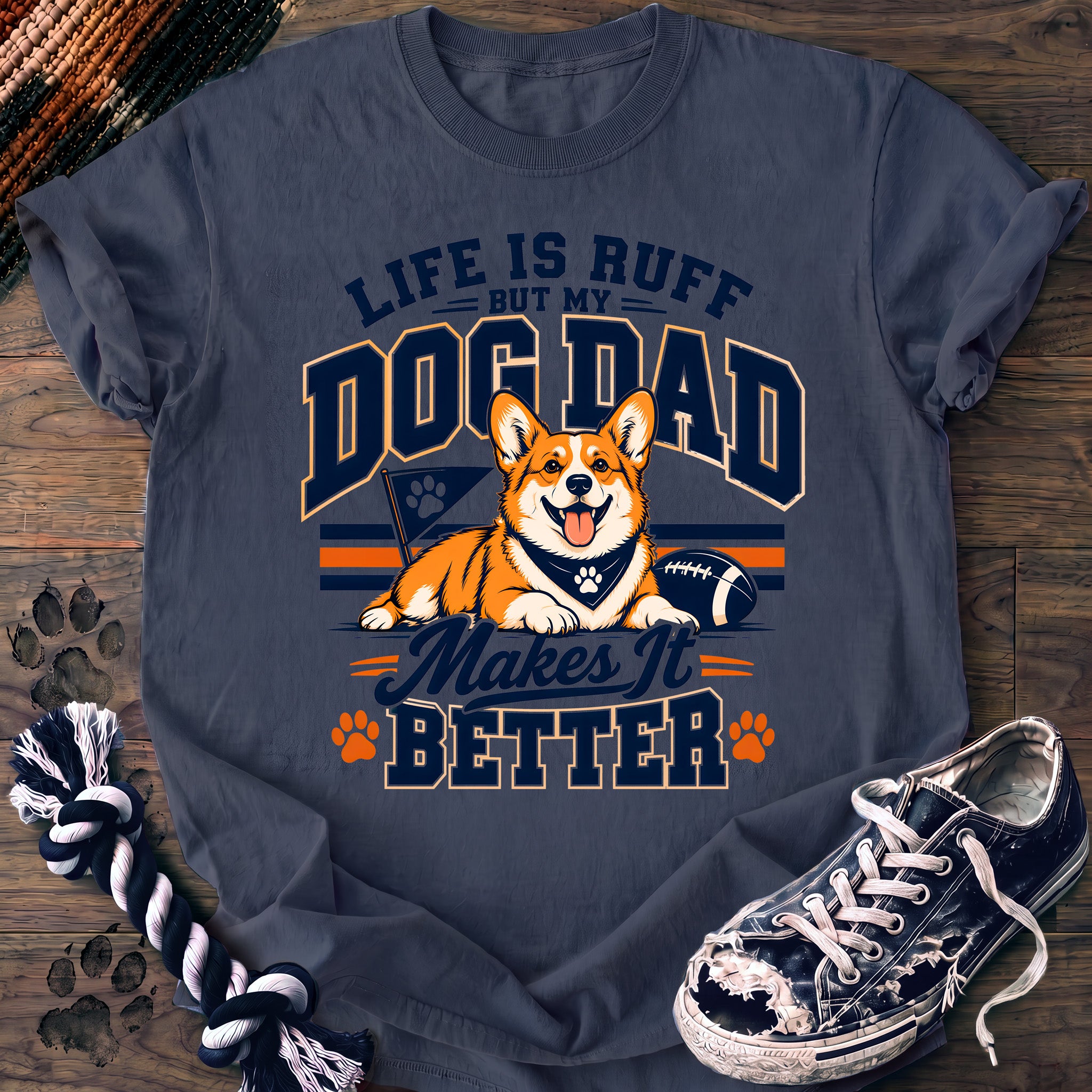 PAWSSION CLUB t-shirt in BlueJean color - SKU PC-0340