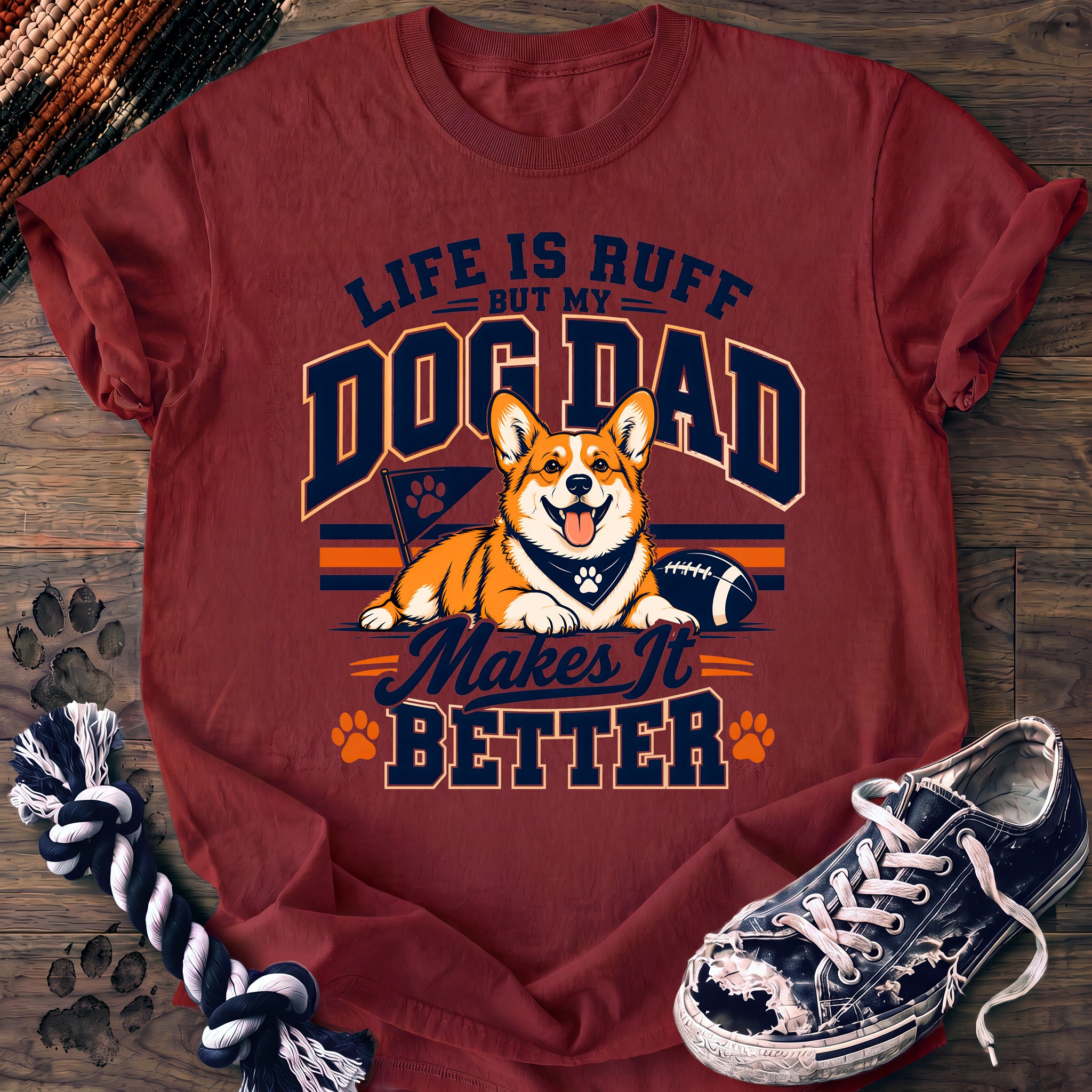 PAWSSION CLUB t-shirt in Chili color - SKU PC-0340