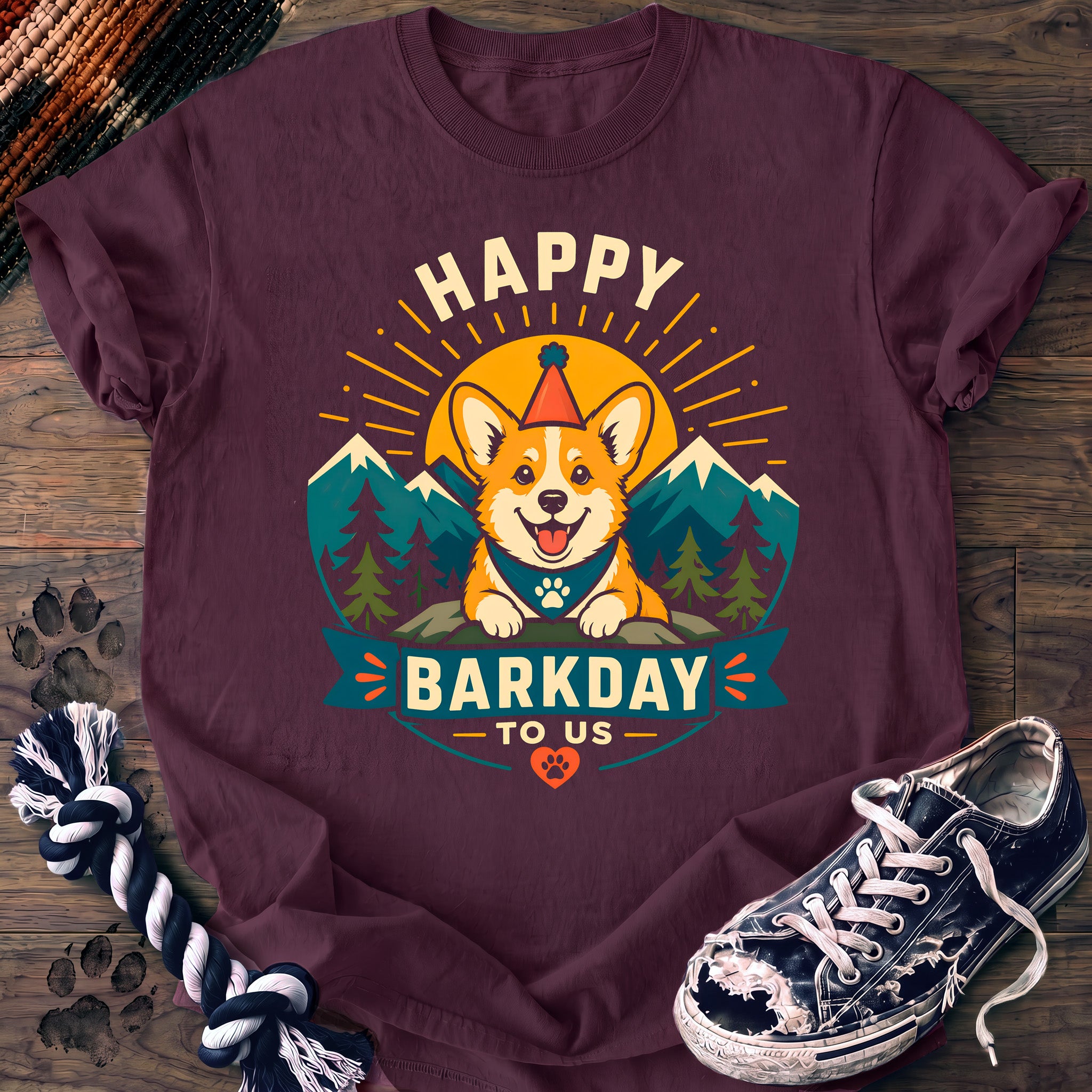 PAWSSION CLUB t-shirt in Berry color - SKU PC-0341