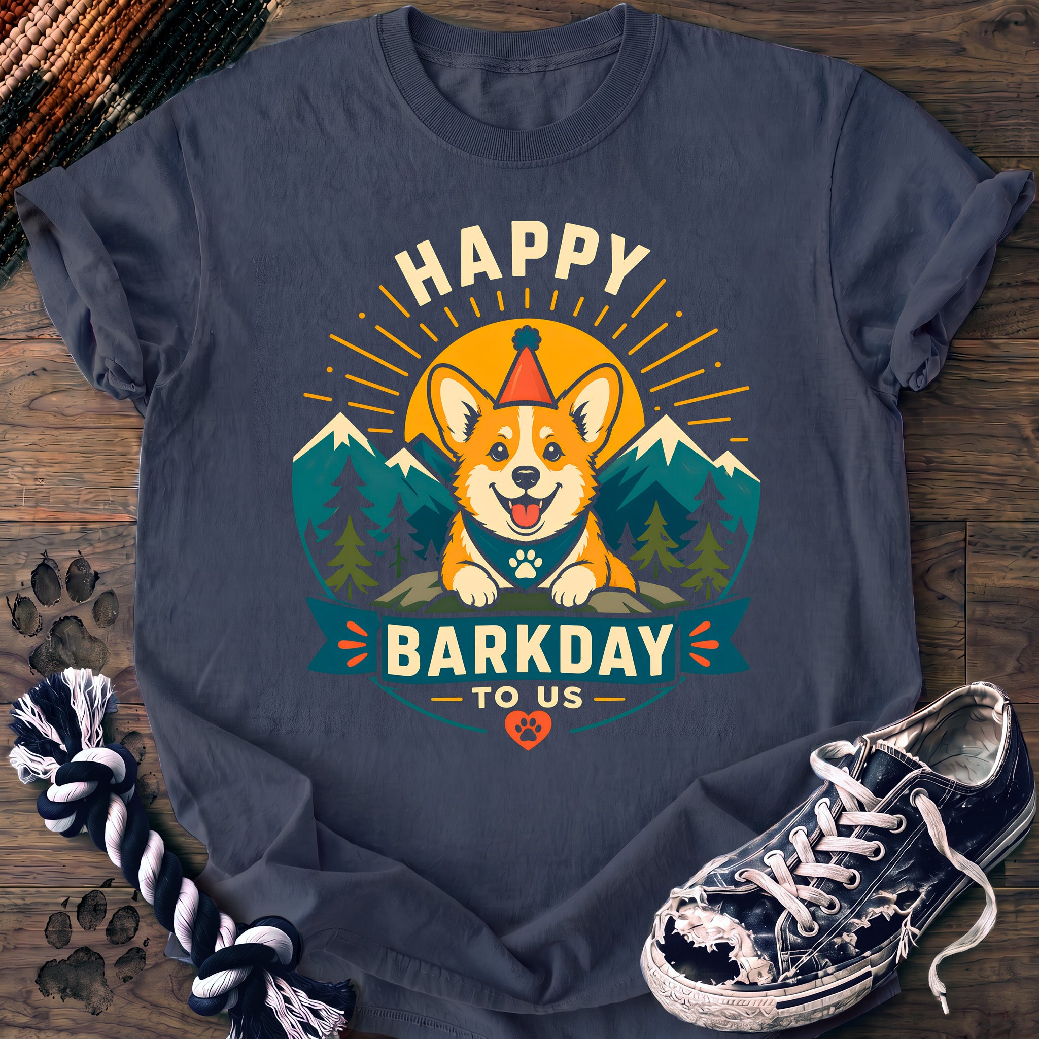 PAWSSION CLUB t-shirt in BlueJean color - SKU PC-0341