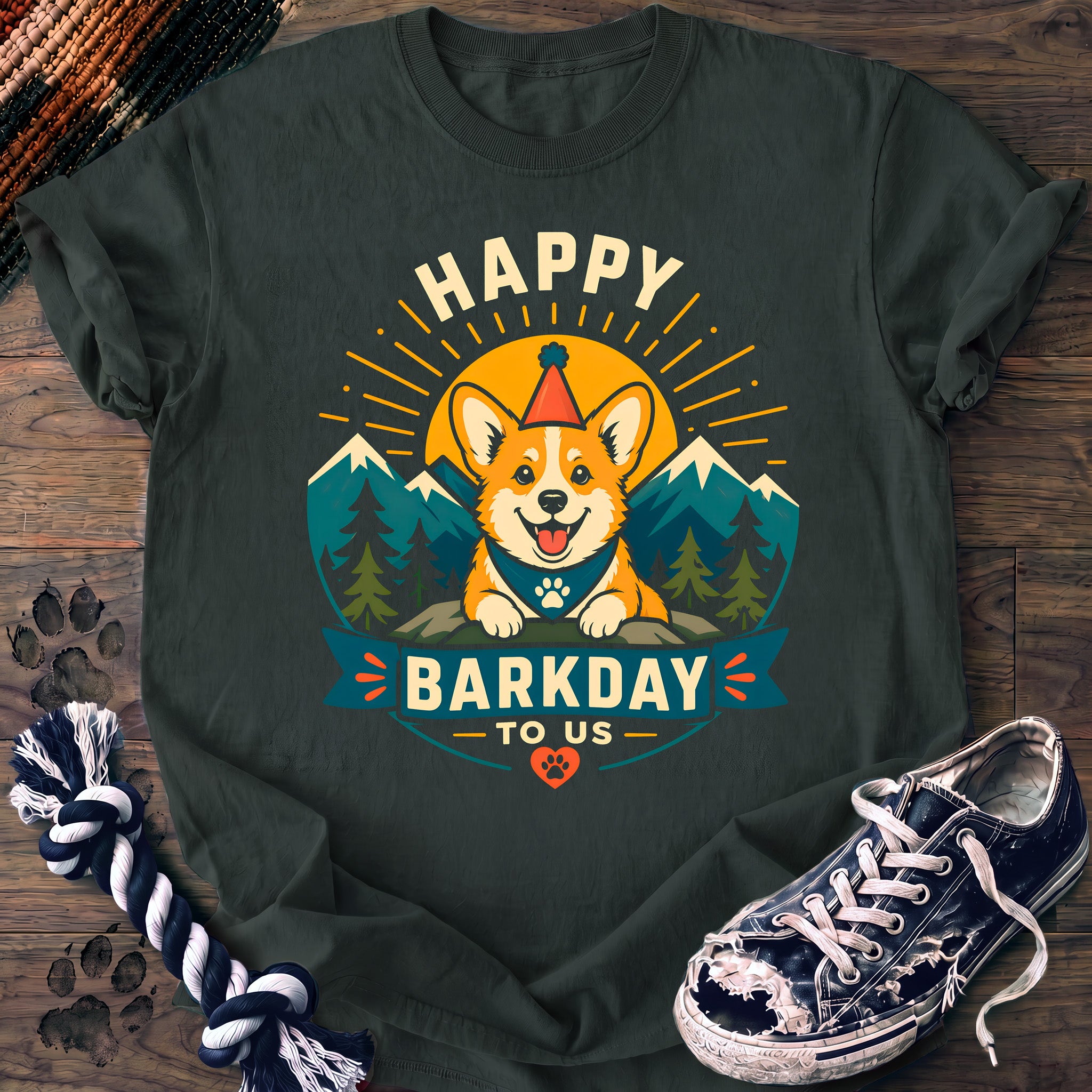 PAWSSION CLUB t-shirt in BlueSpruce color - SKU PC-0341