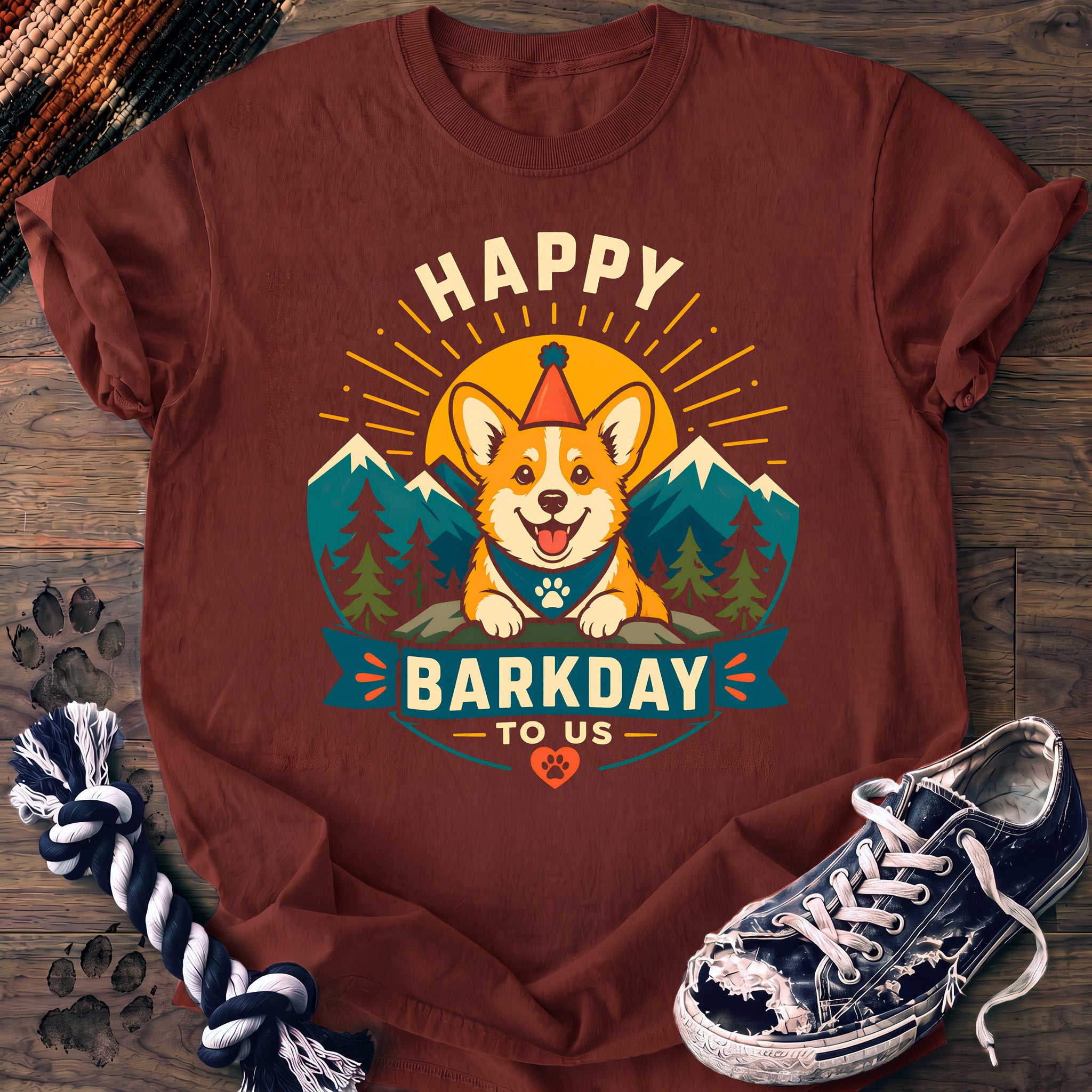 PAWSSION CLUB t-shirt in Brick color - SKU PC-0341