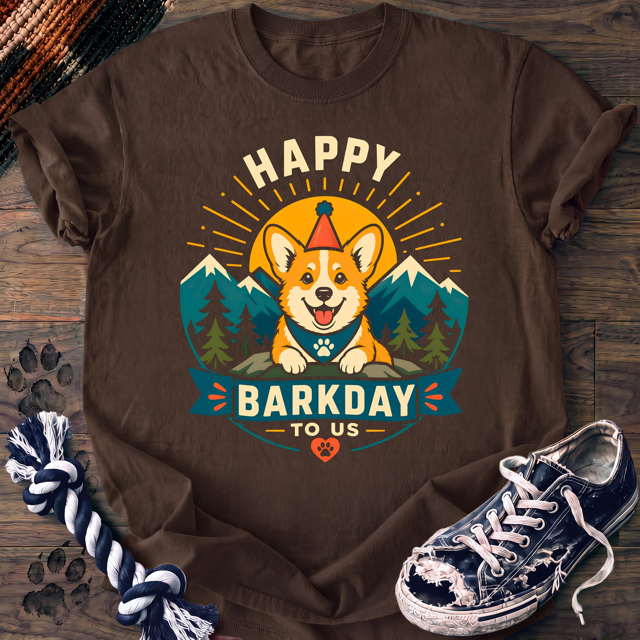 PAWSSION CLUB t-shirt in Espresso color - SKU PC-0341