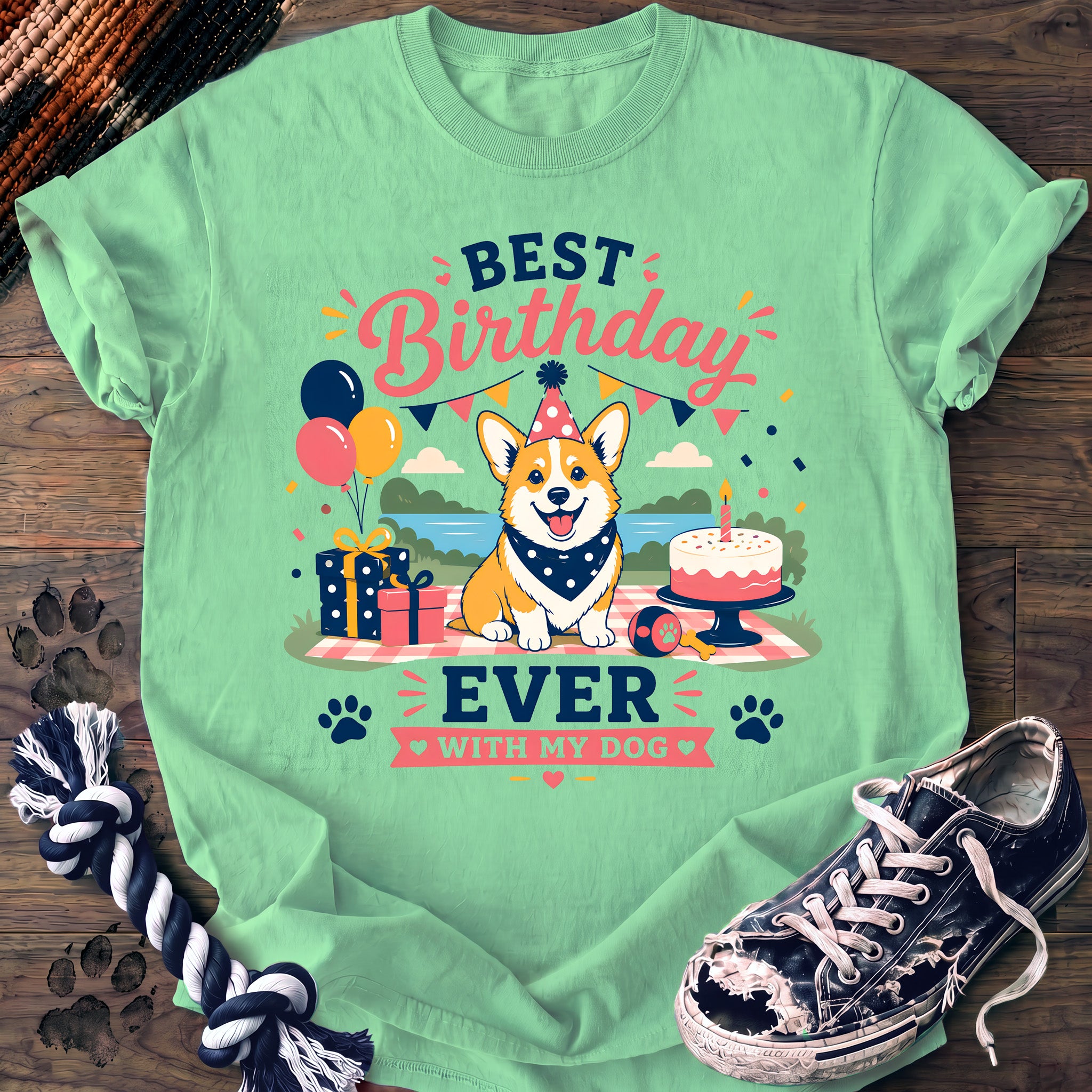 PAWSSION CLUB t-shirt in IslandReef color - SKU PC-0342