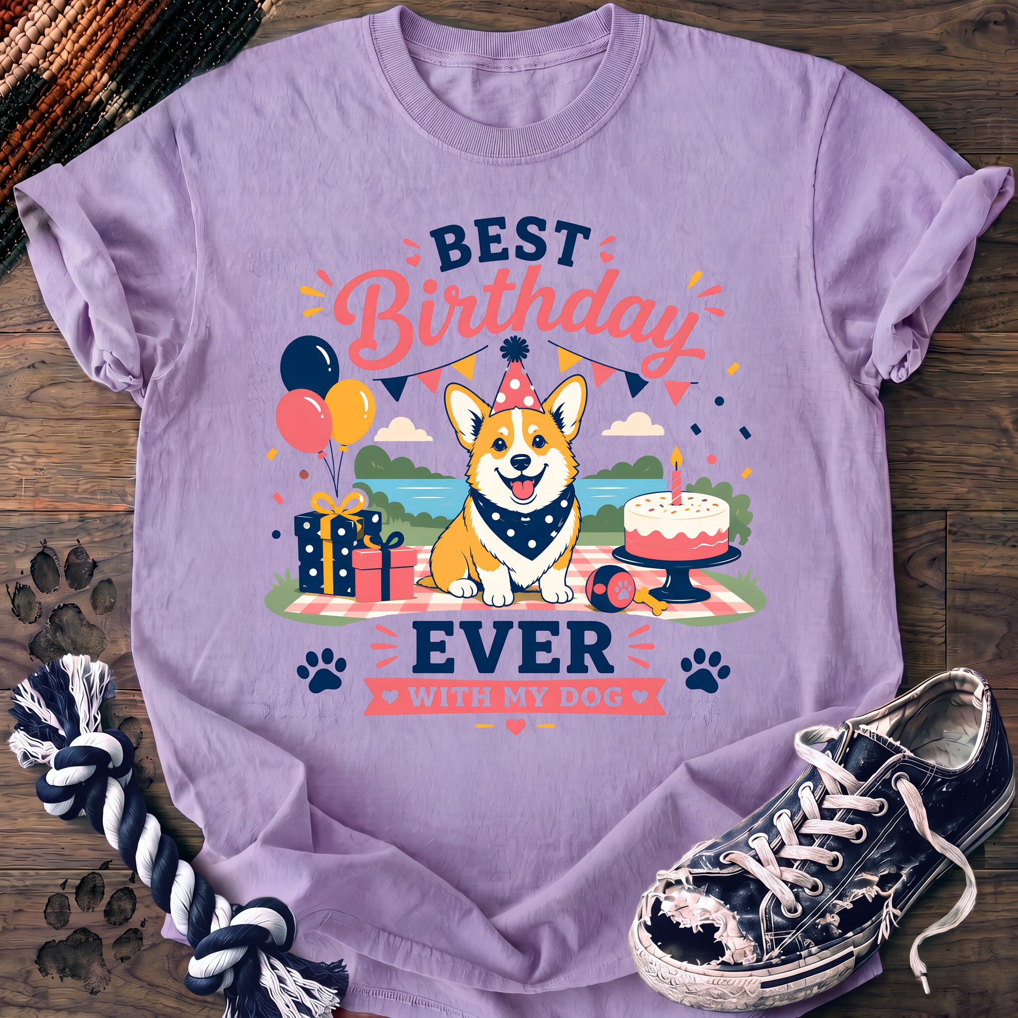 PAWSSION CLUB t-shirt in Orchid color - SKU PC-0342