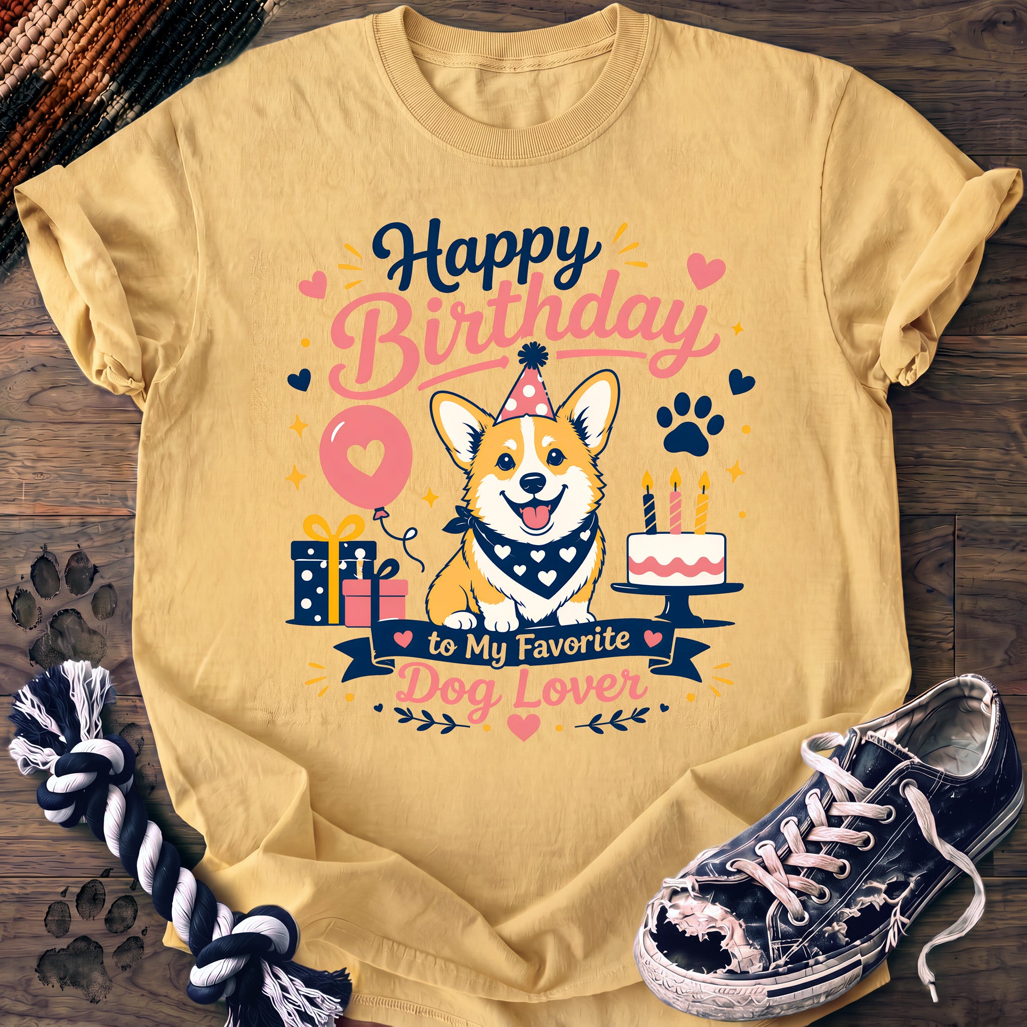 PAWSSION CLUB t-shirt in Butter color - SKU PC-0343