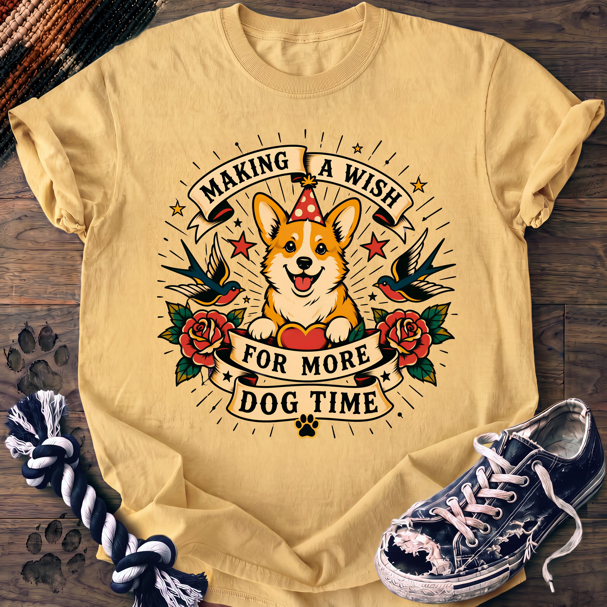 PAWSSION CLUB t-shirt in Butter color - SKU PC-0344