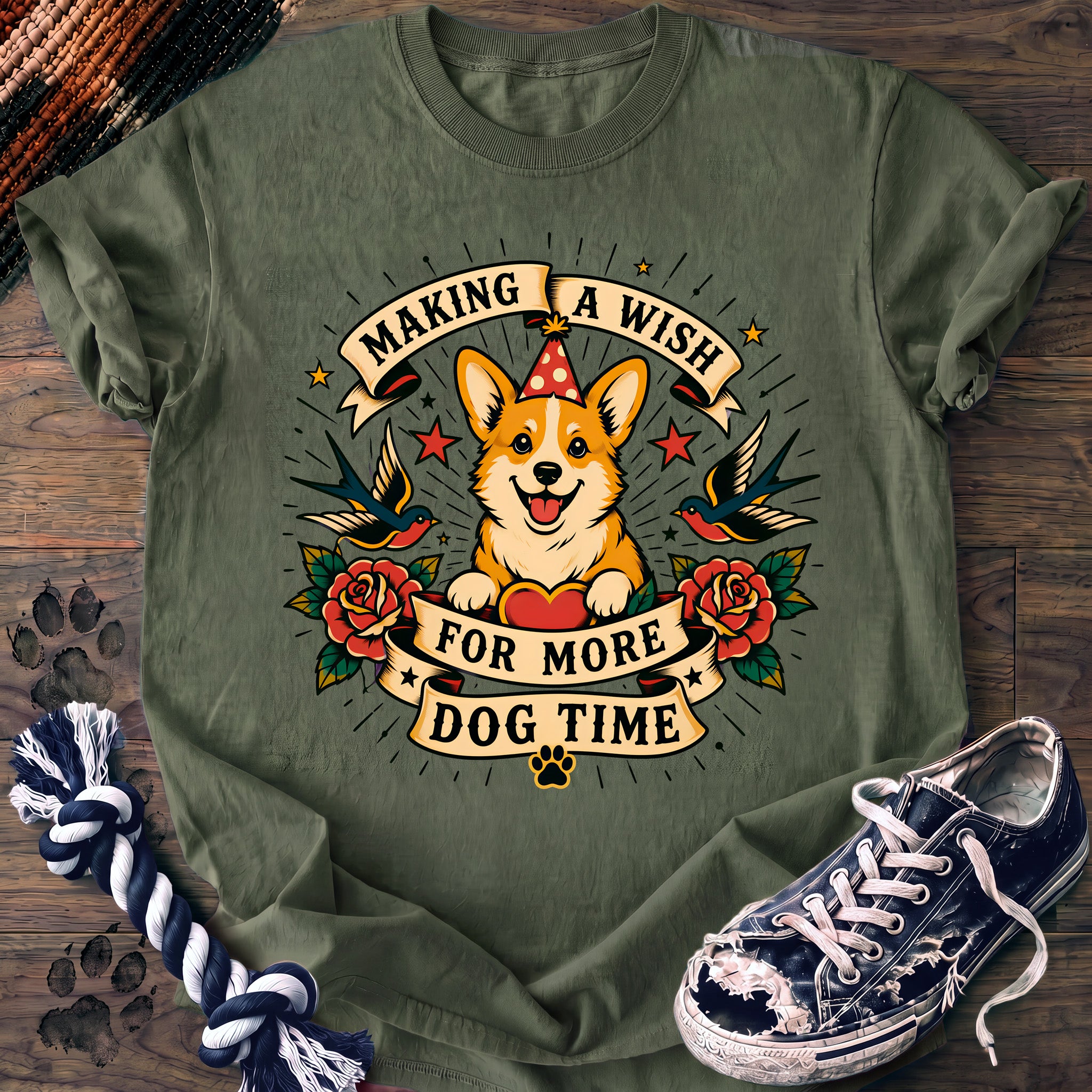 PAWSSION CLUB t-shirt in LightGreen color - SKU PC-0344