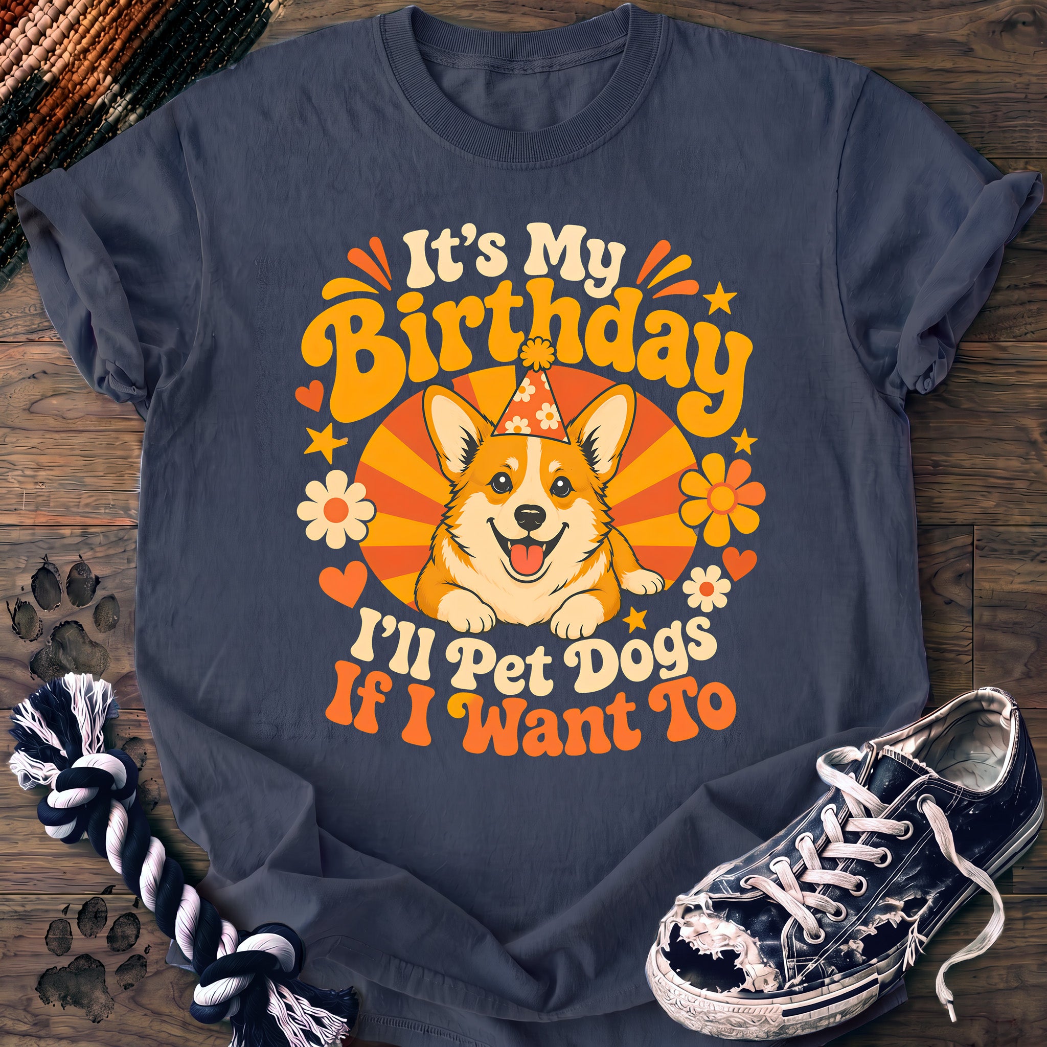 PAWSSION CLUB t-shirt in BlueJean color - SKU PC-0345