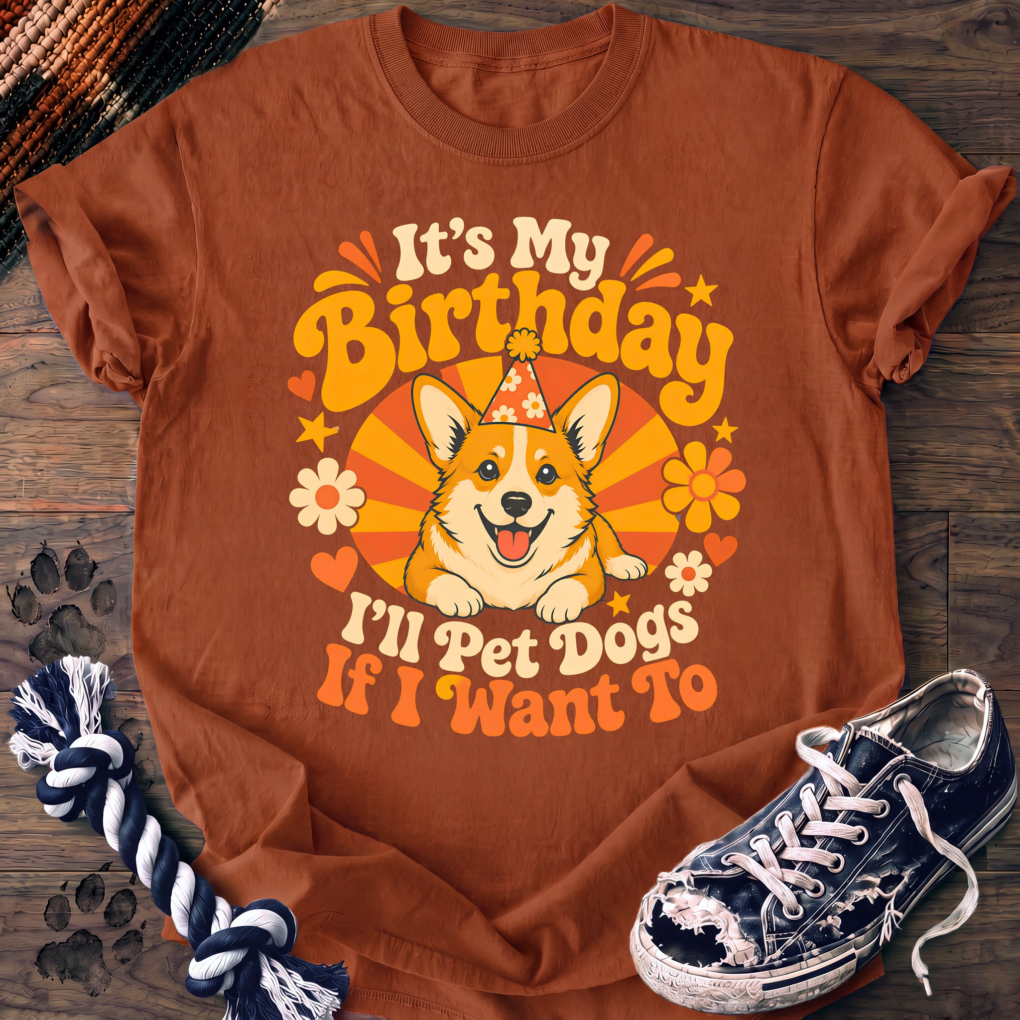 PAWSSION CLUB t-shirt in Yam color - SKU PC-0345