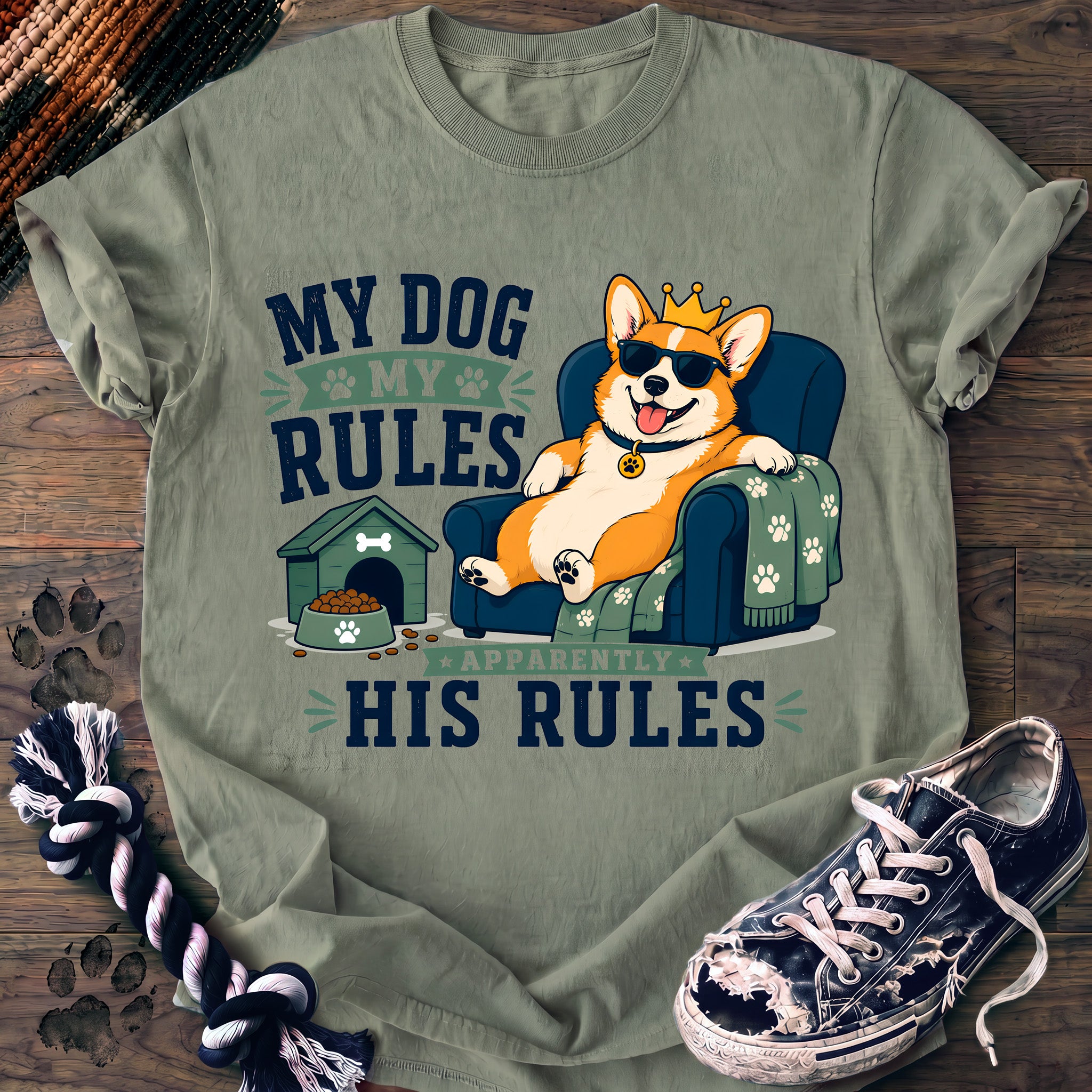 PAWSSION CLUB t-shirt in Bay color - SKU PC-0346